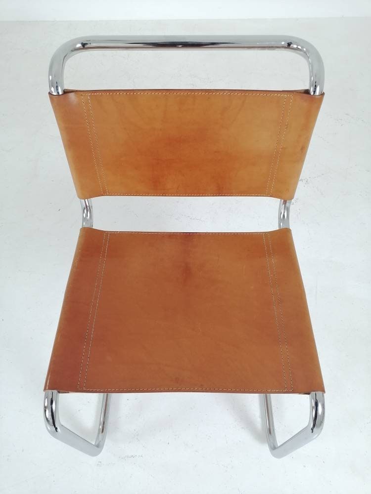 1 of 5 Mid-Century Vintage S33 chair from Mart Stam by Fasem Italy 1980er