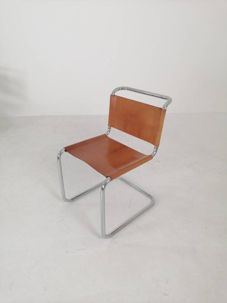 1 of 5 Mid-Century Vintage S33 chair from Mart Stam by Fasem Italy 1980er