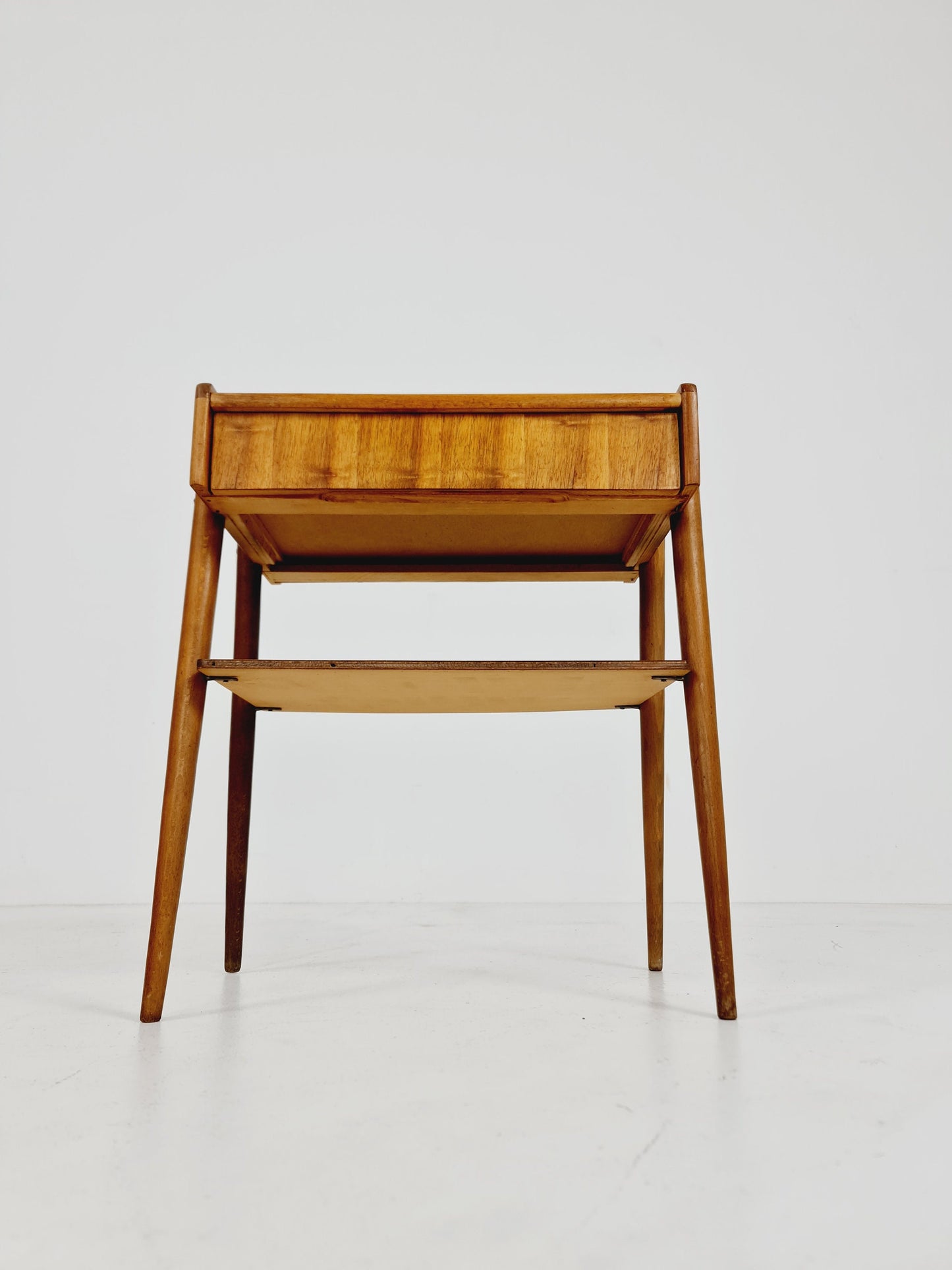 Midcentury Carlstrom & Co teak vintage side table/ bedside table/ night stand, 1960s