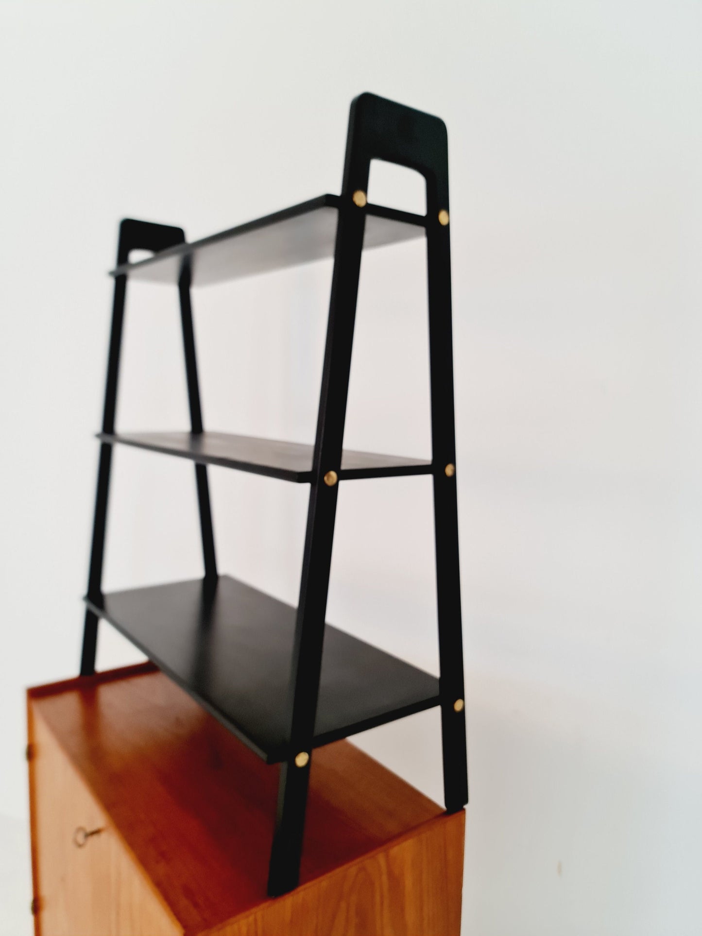 Free standing vintage bookshelf system/ book case teak by Bengt Ruda, 1960s