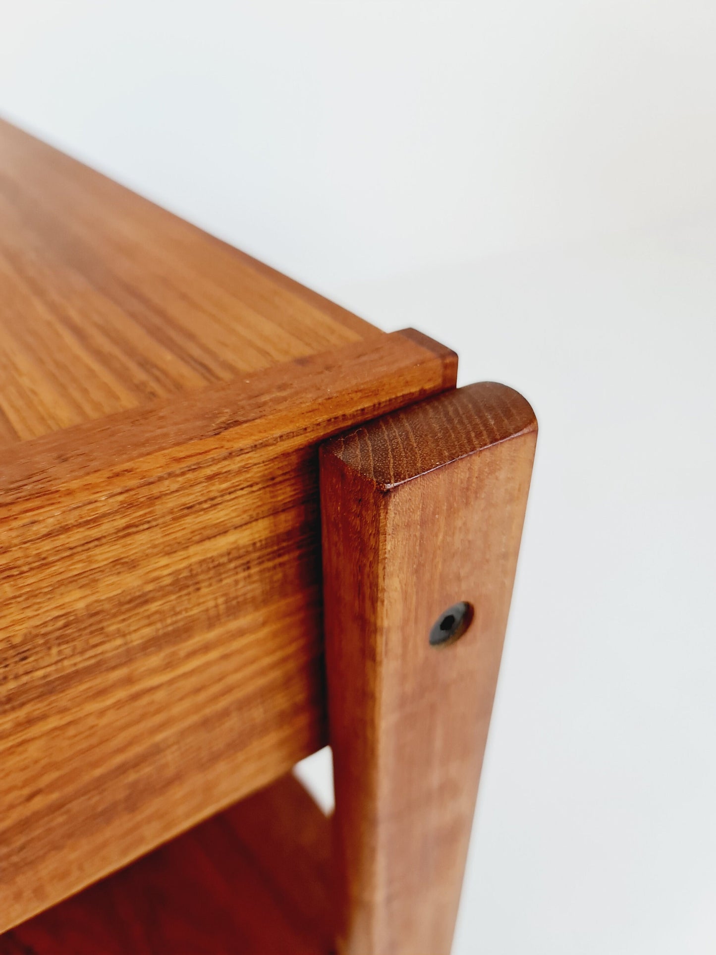 Midcentury wide Danish teak vintage Side table/ Bedside table/ Night stand, 1960s