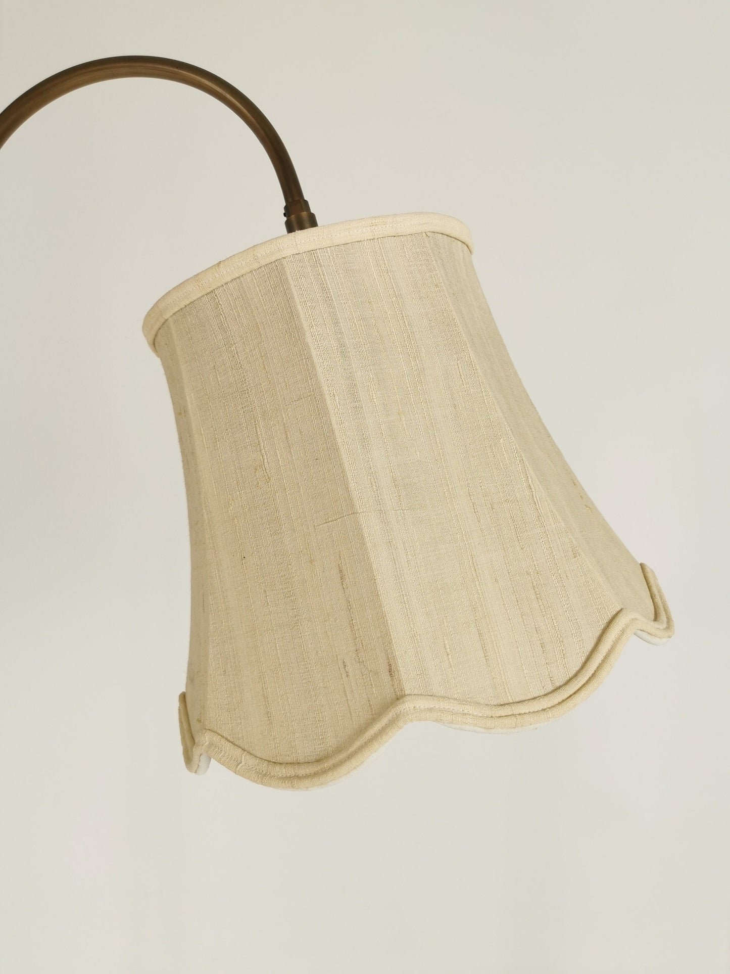 Vintage\Antique Brass Column Floor Lamp, 1930s