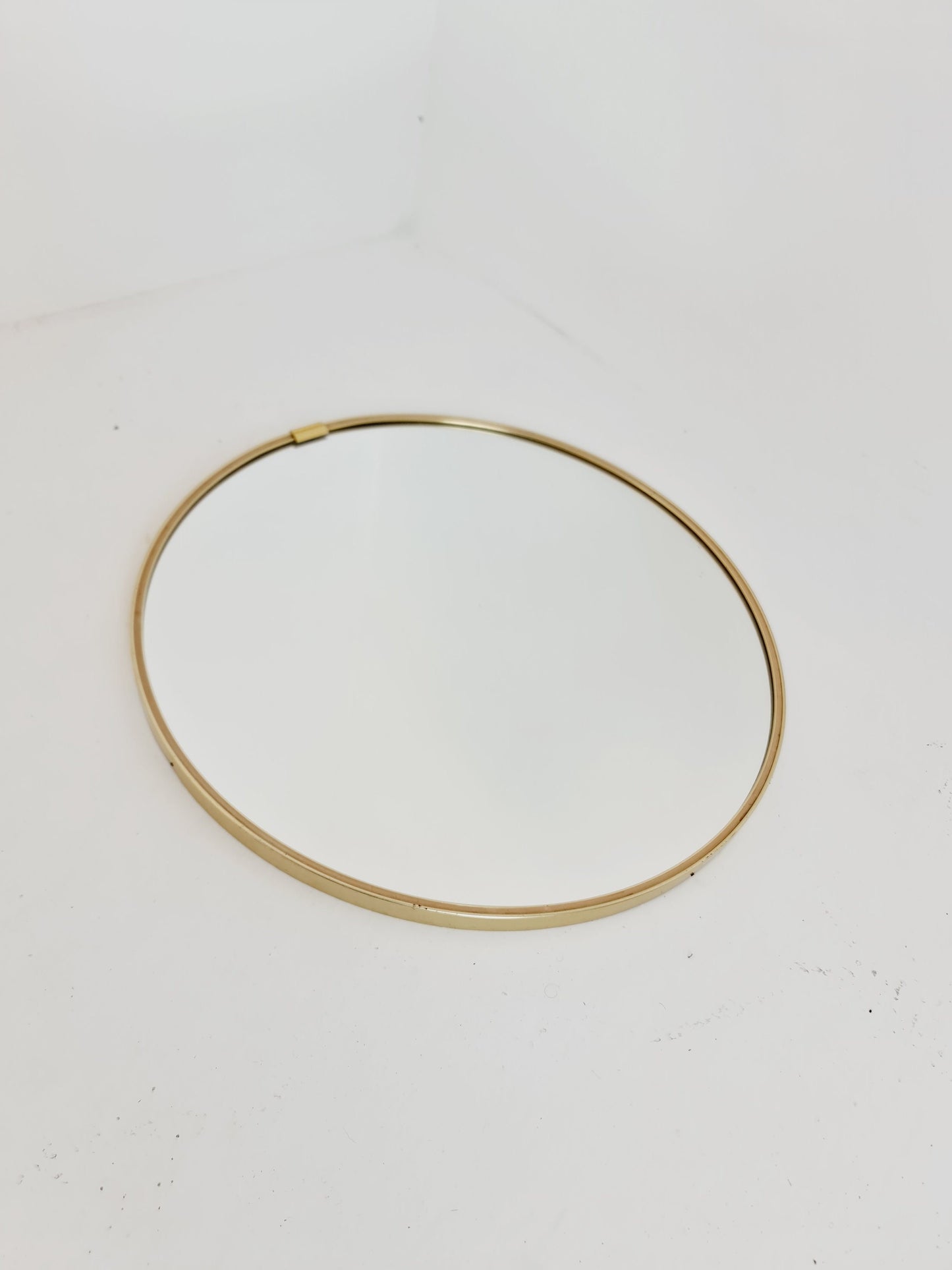 Mid Century round Brass mirror from the 60s