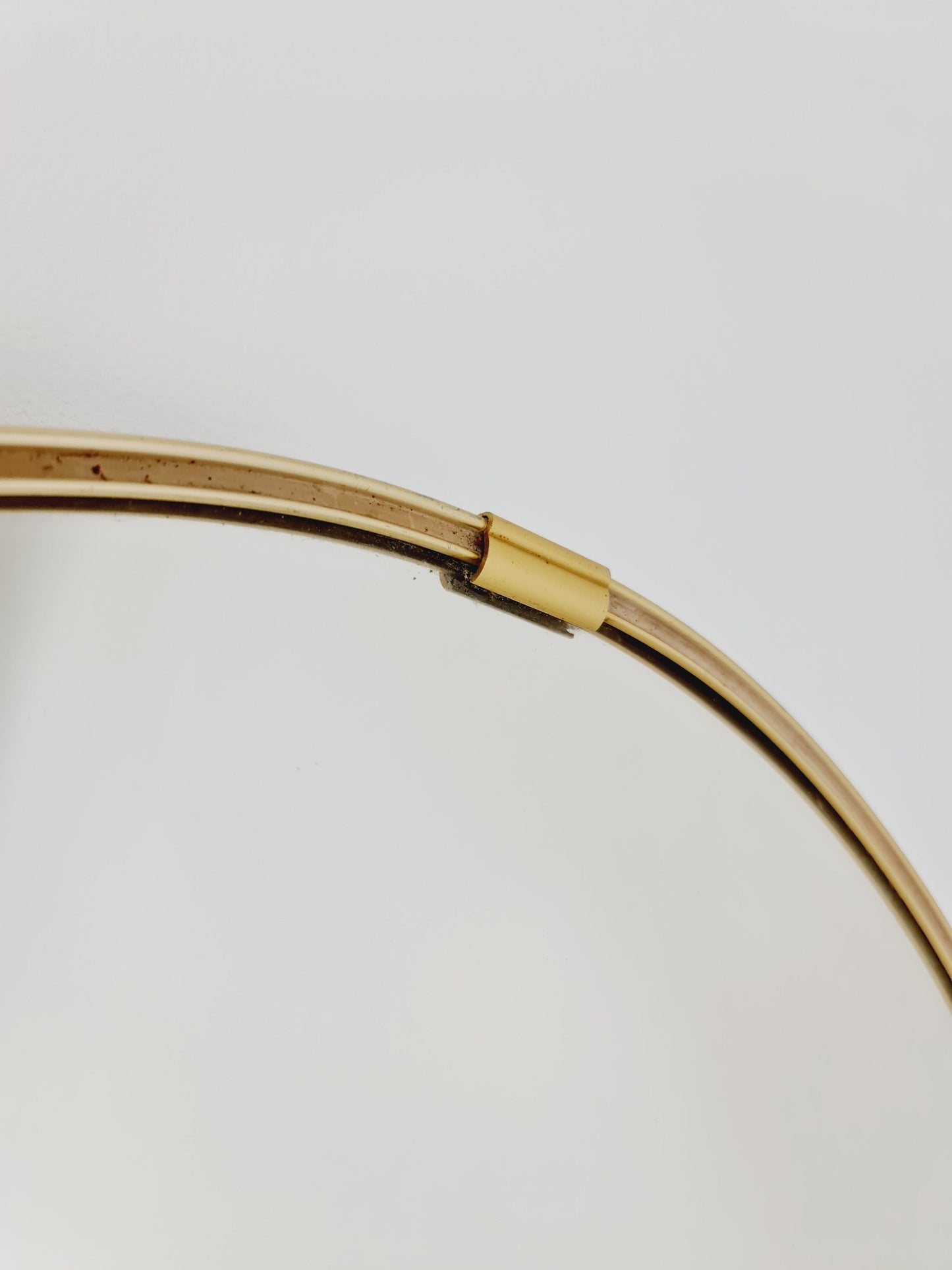 Mid Century round Brass mirror from the 60s