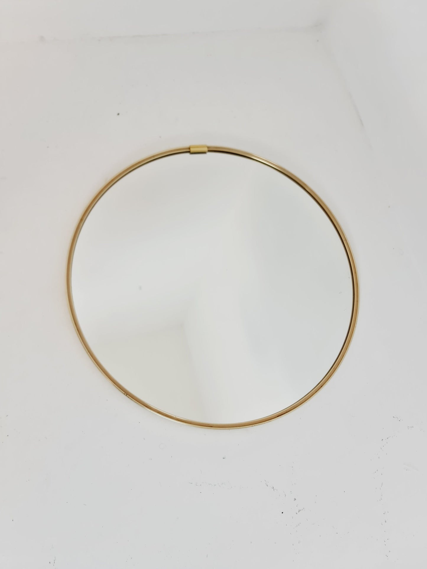 Mid Century round Brass mirror from the 60s