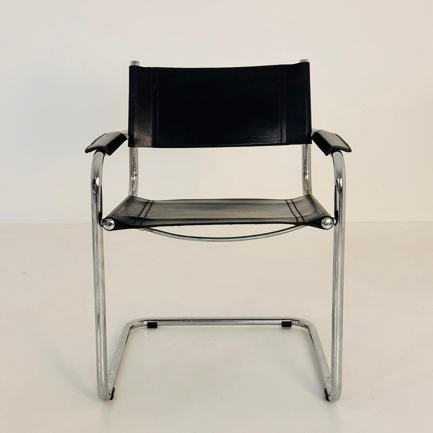 set of 4 Model MG5 Centro Studi desk chair by Mart Stam & Marcel Breuer for Matteo Grassi, 1970s