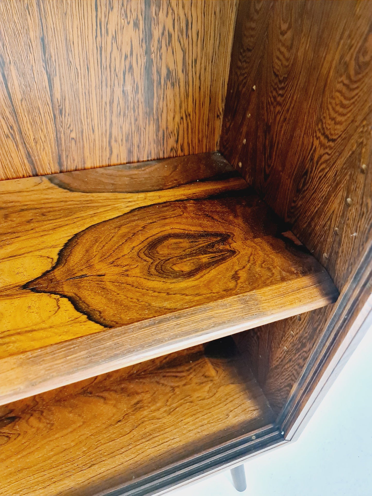 Mid-century Danish vintage rosewood showcase sideboard, 1960s