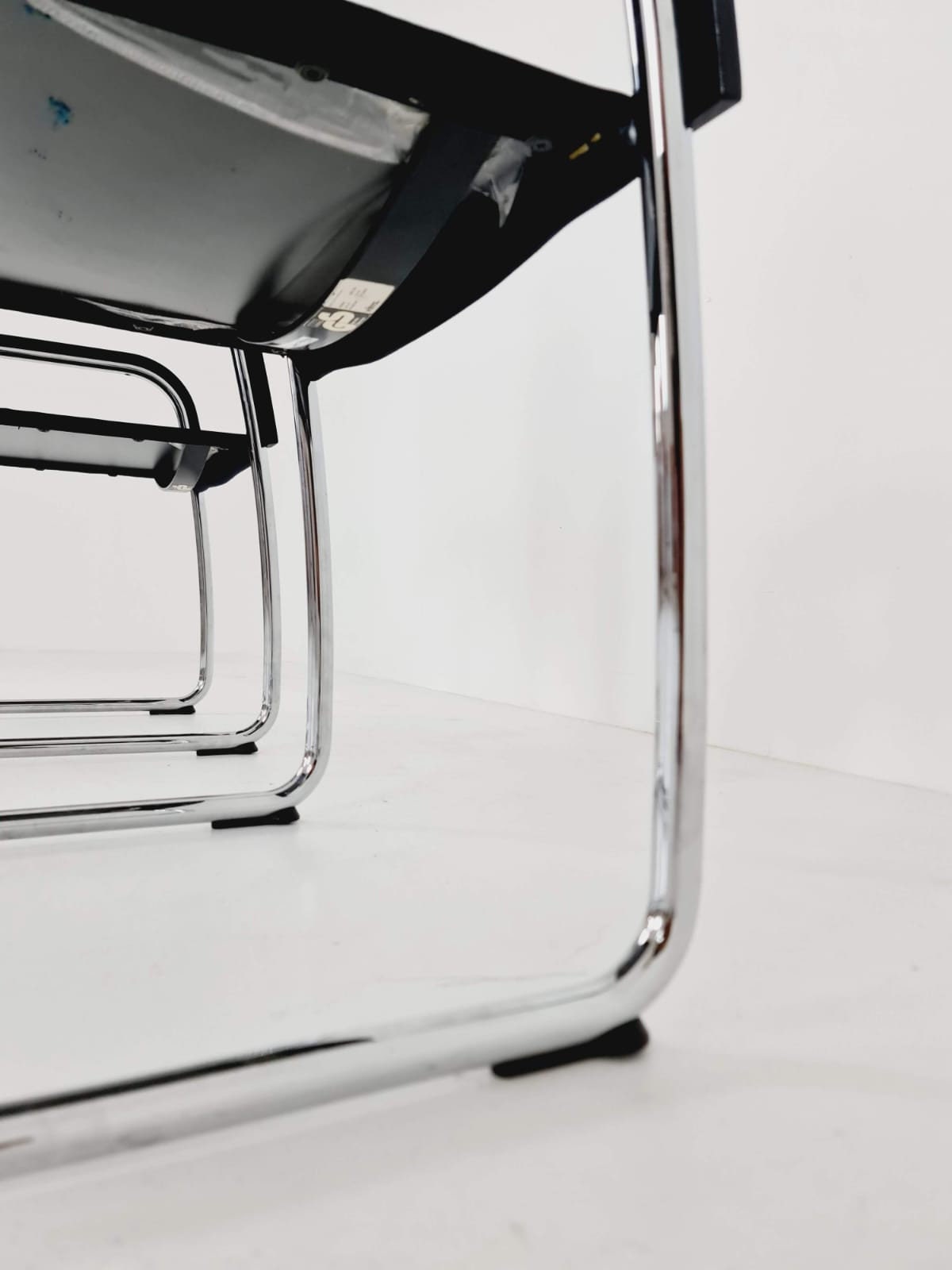 2 x Vitra AC3 Antonio Citterio Chair with chrome and black textile.