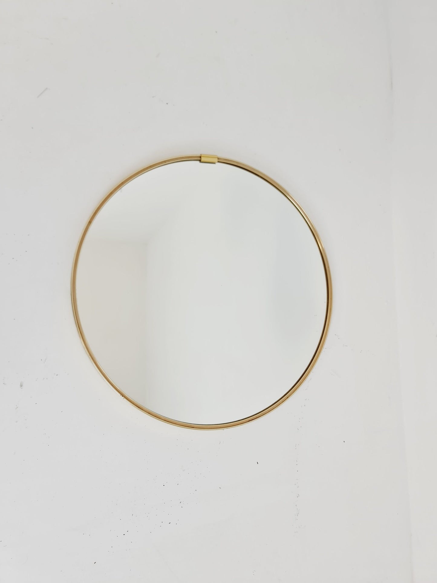 Mid Century round Brass mirror from the 60s