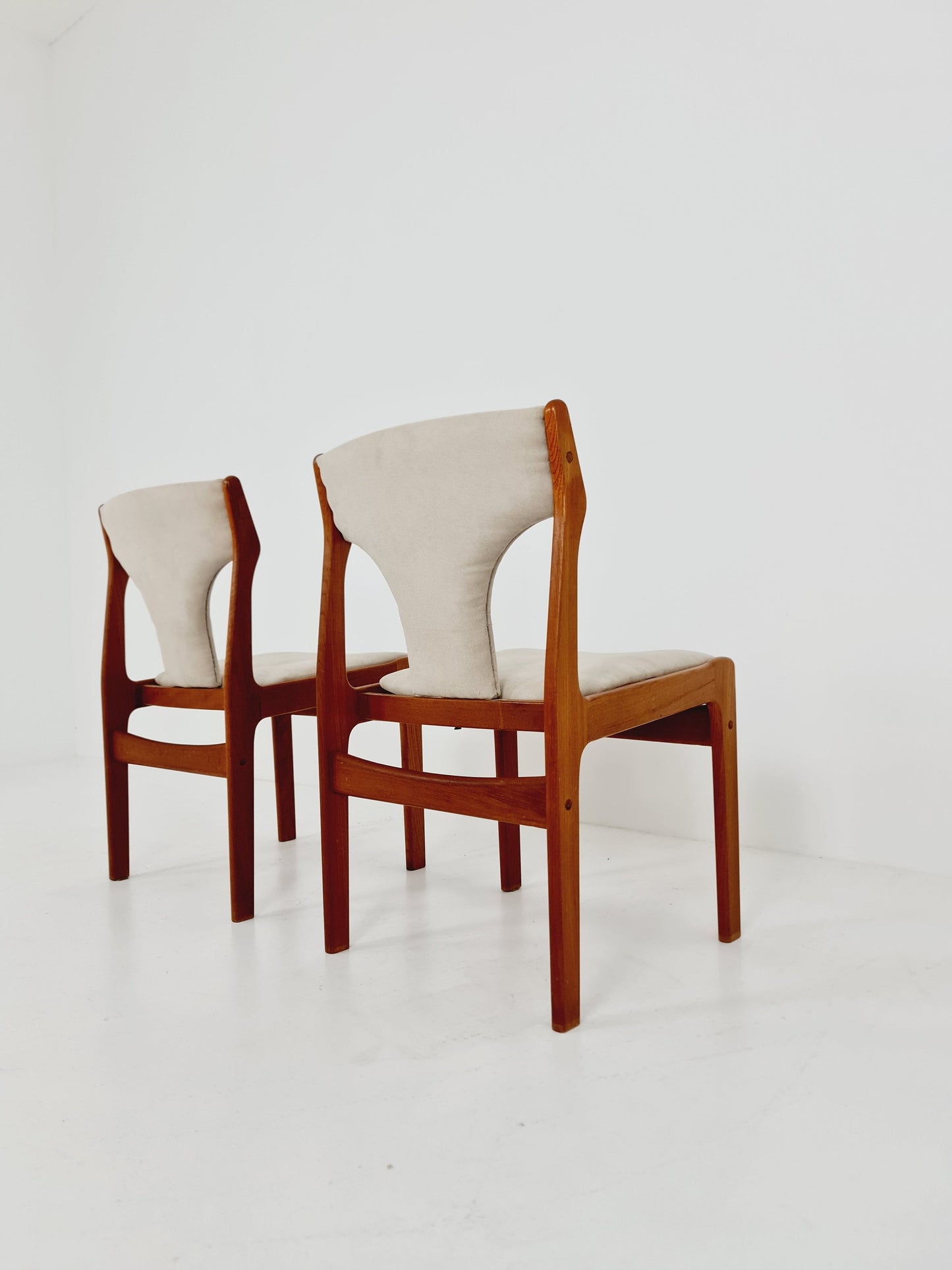Vintage Danish teak dining charis by Erik Buch, 1960s, set of 2