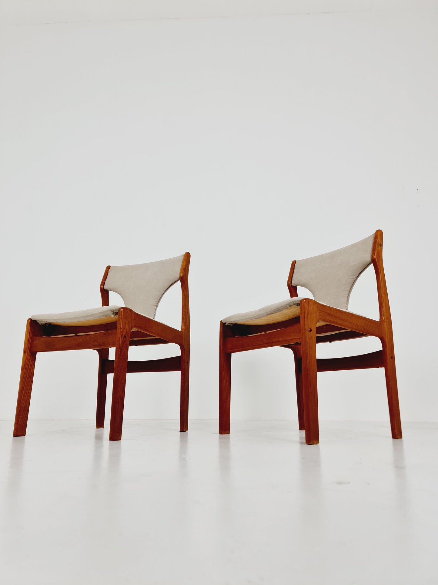 Vintage Danish teak dining charis by Erik Buch, 1960s, set of 2
