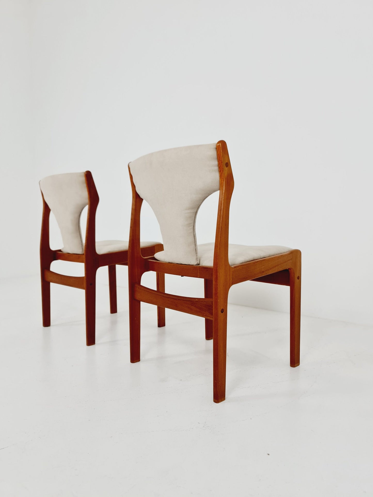 Vintage Danish teak dining charis by Erik Buch, 1960s, set of 2