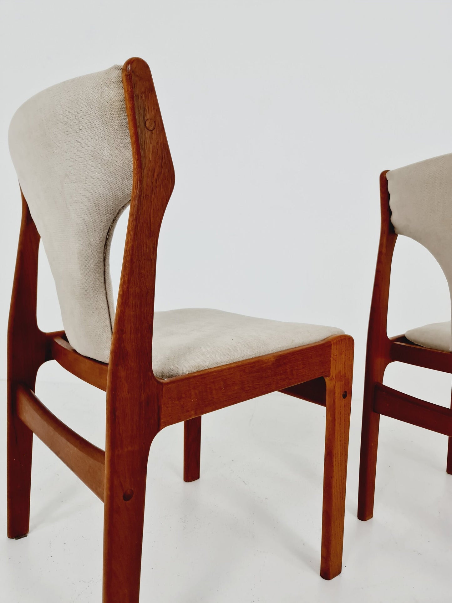 Vintage Danish teak dining charis by Erik Buch, 1960s, set of 2