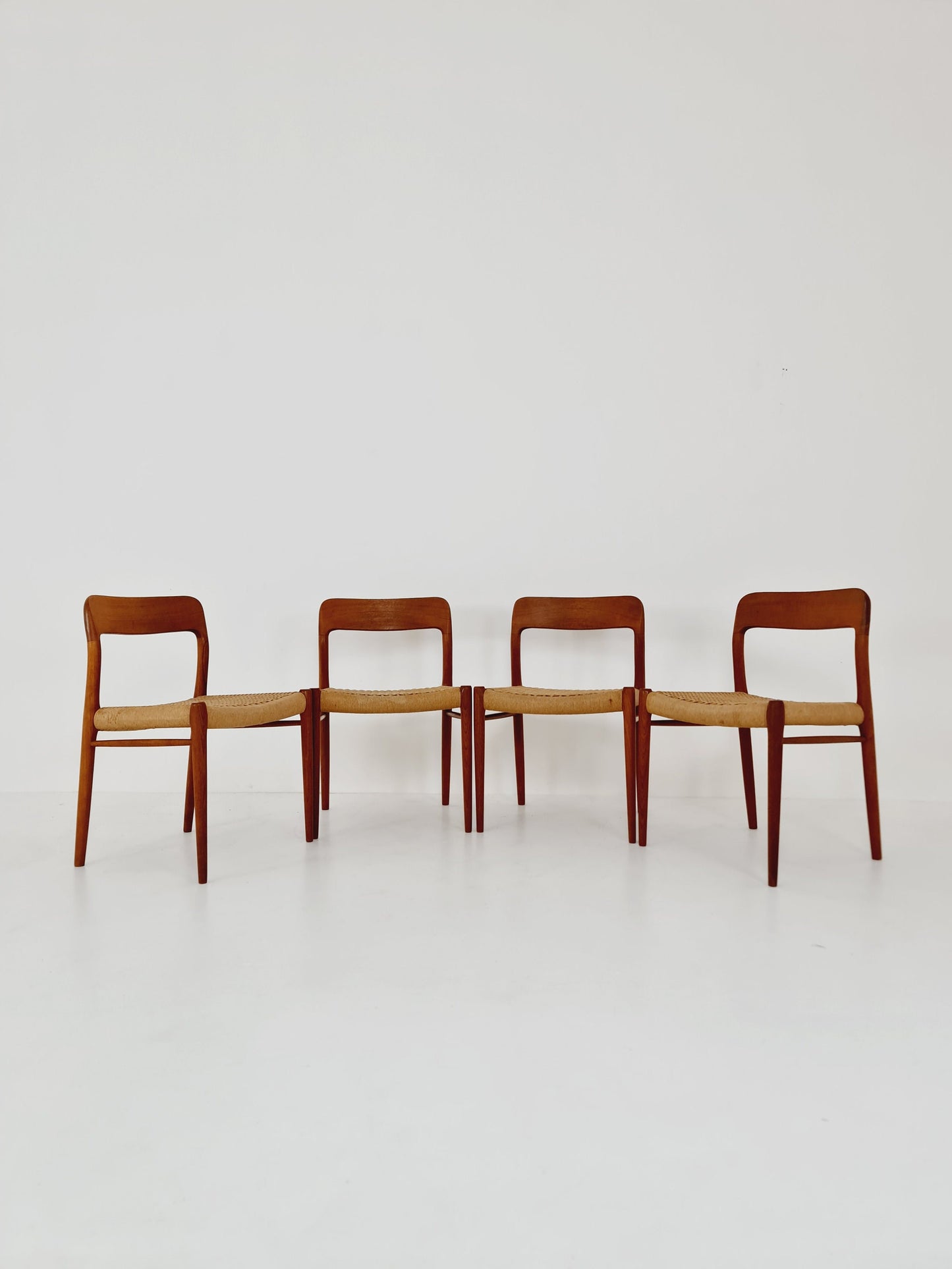 MidCentury Danish Teak Dining Chairs Niels O.Moller, 1960s, set of 4