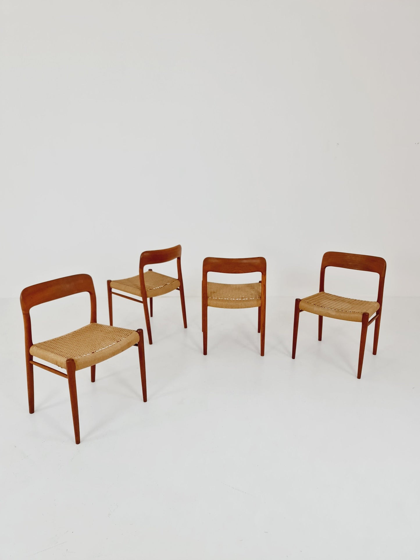 MidCentury Danish Teak Dining Chairs Niels O.Moller, 1960s, set of 4