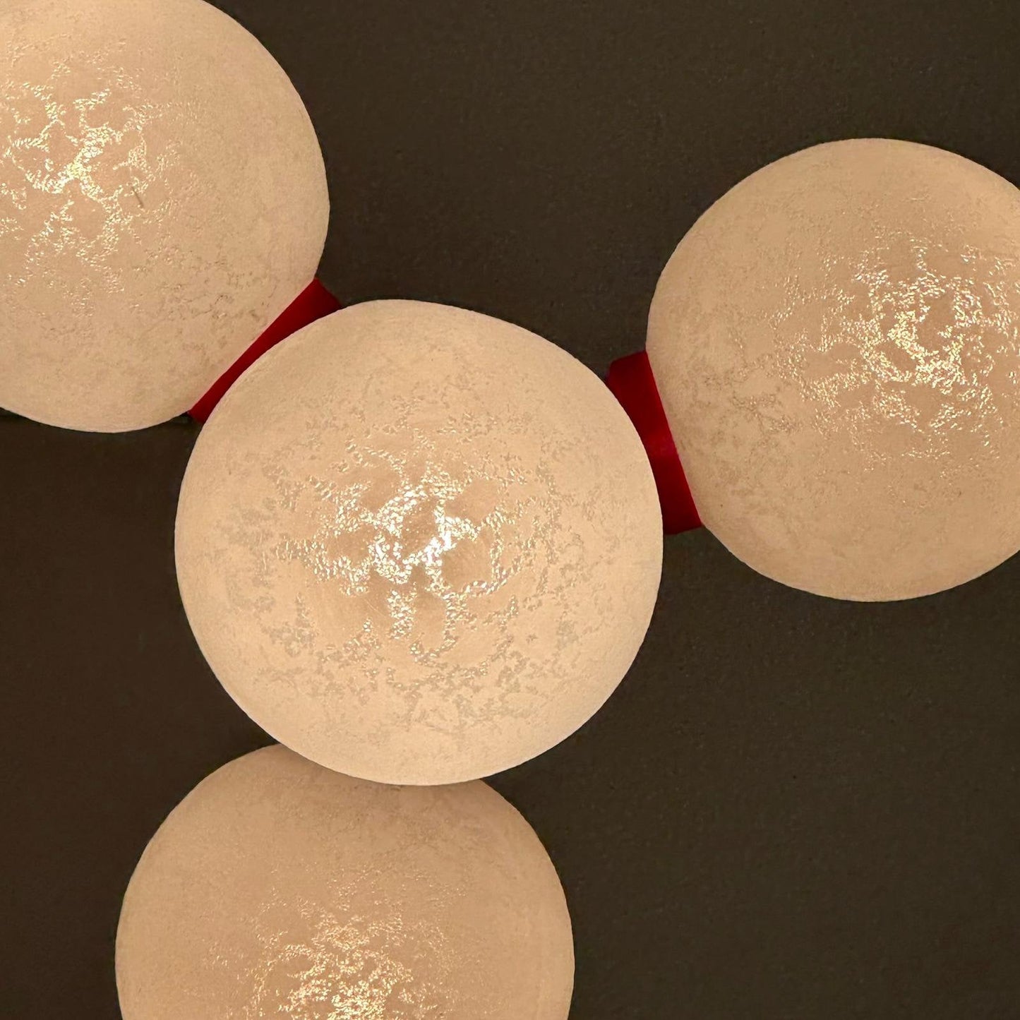 Vintage Space Age ball ceiling lamp by Richard Essig 1970s Mid century pendant lamp