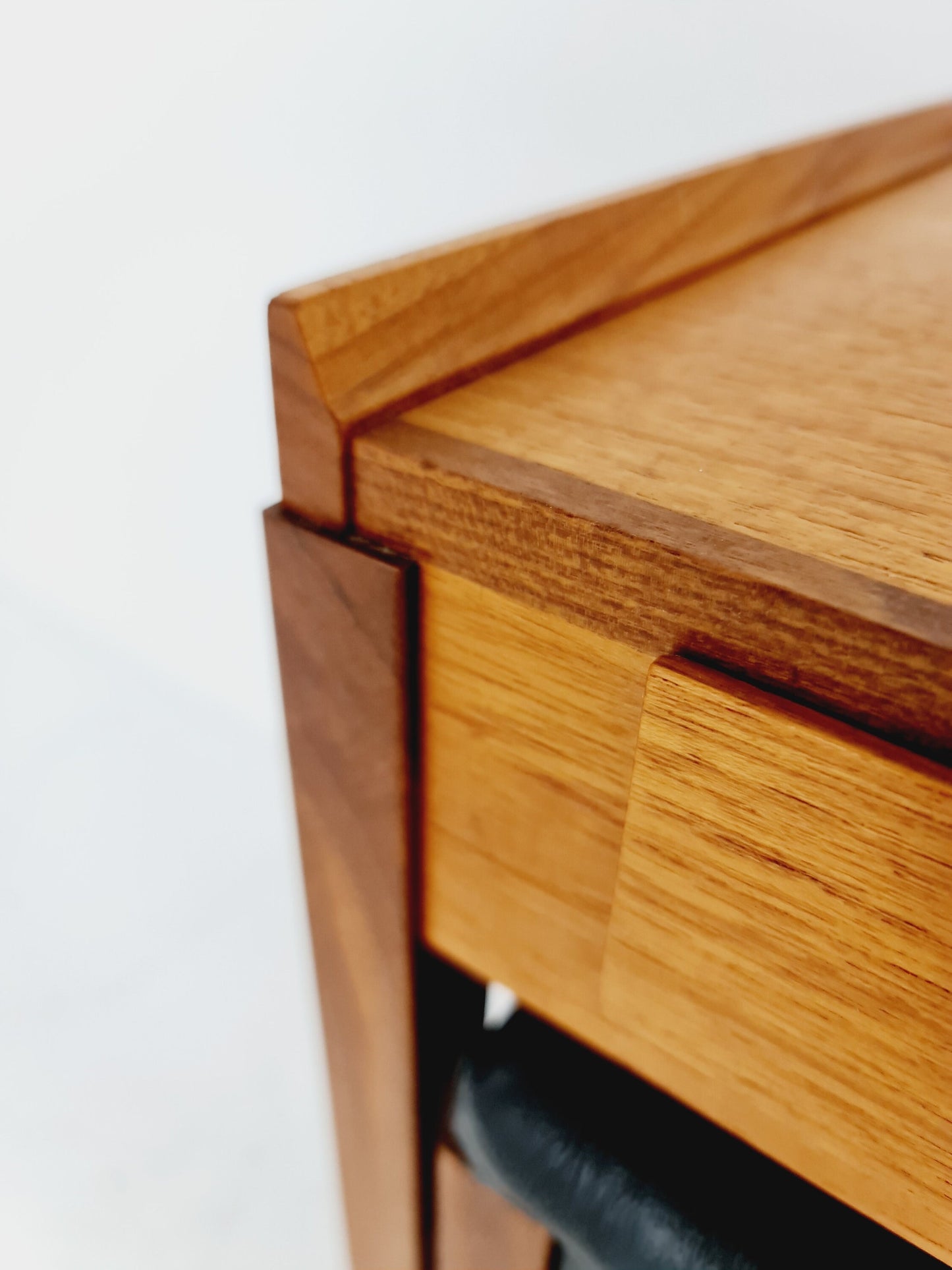 Midcentury Danish teak Side table/ Bedside table with stool, 1960s