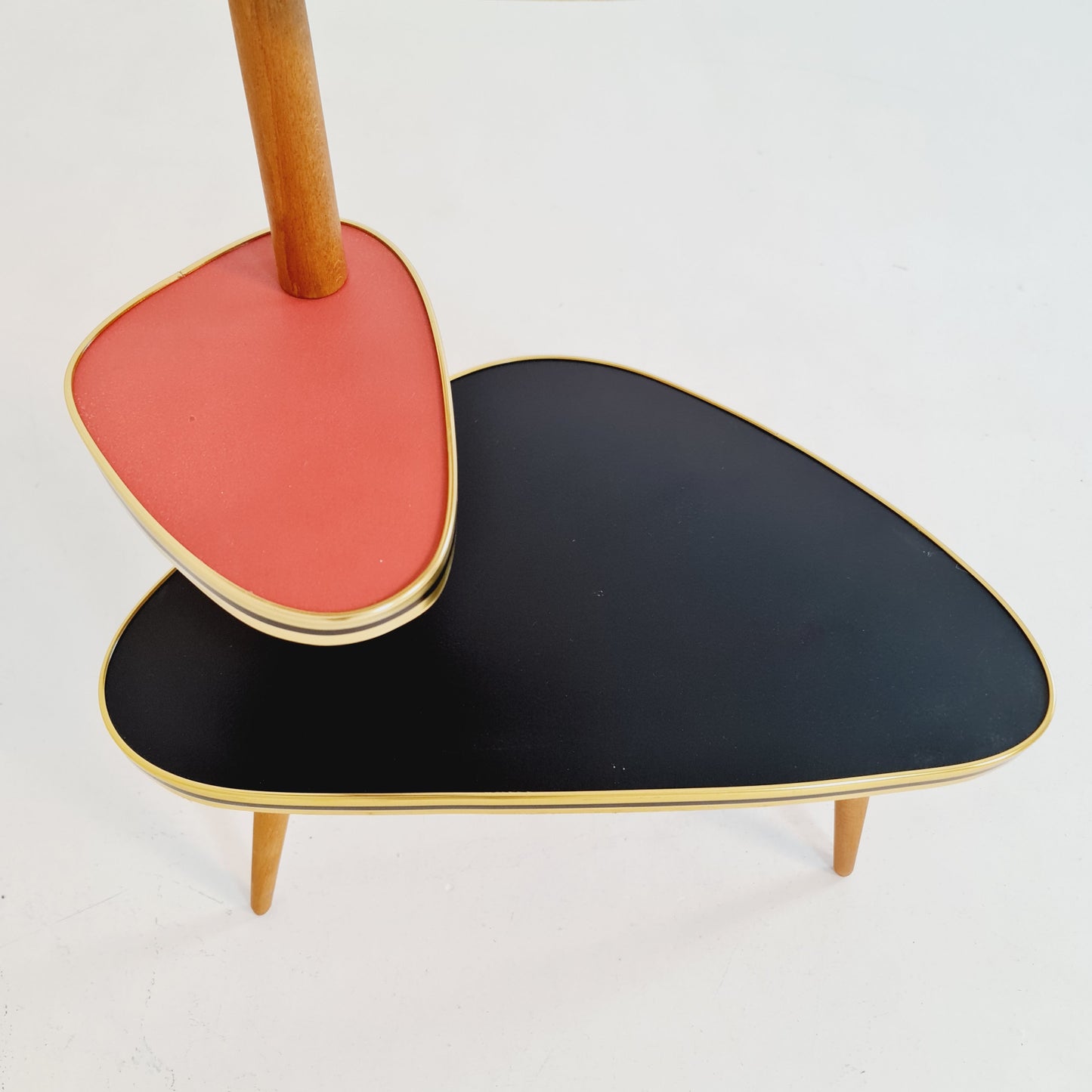 BIG German Plant Stand, Colorful Vintage Mid-Century Minimalist Indoor Plant Stand Side Table Retro flower table