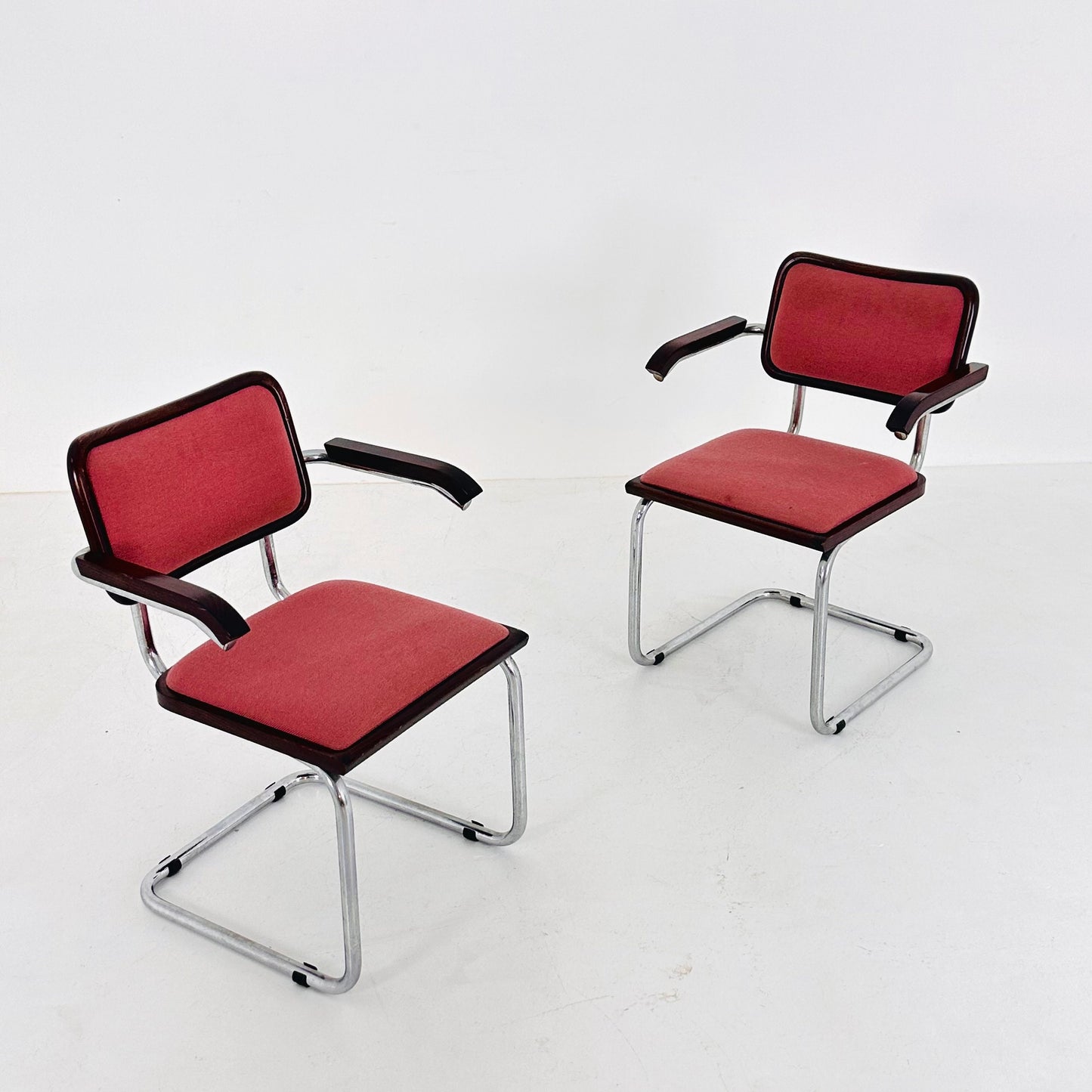 Marcel Breuer B32 upholstered Cesca Armchair, bauhaus design by Bene