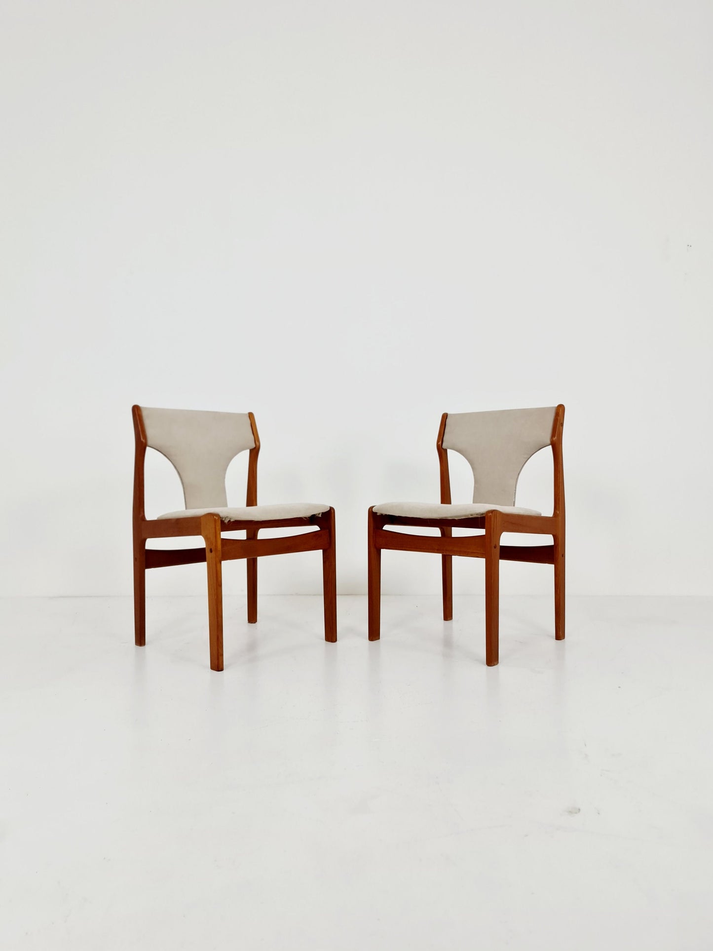 Vintage Danish teak dining charis by Erik Buch, 1960s, set of 2