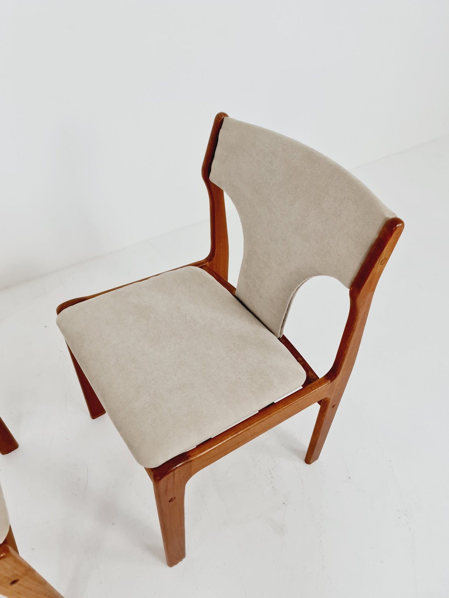 Vintage Danish teak dining charis by Erik Buch, 1960s, set of 2