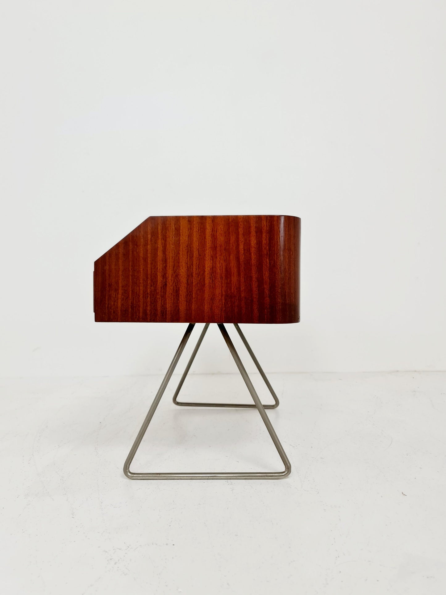 Rare German Mid century mahogany sideboard/nightstand by DeWe Möbel Germany, 1950s