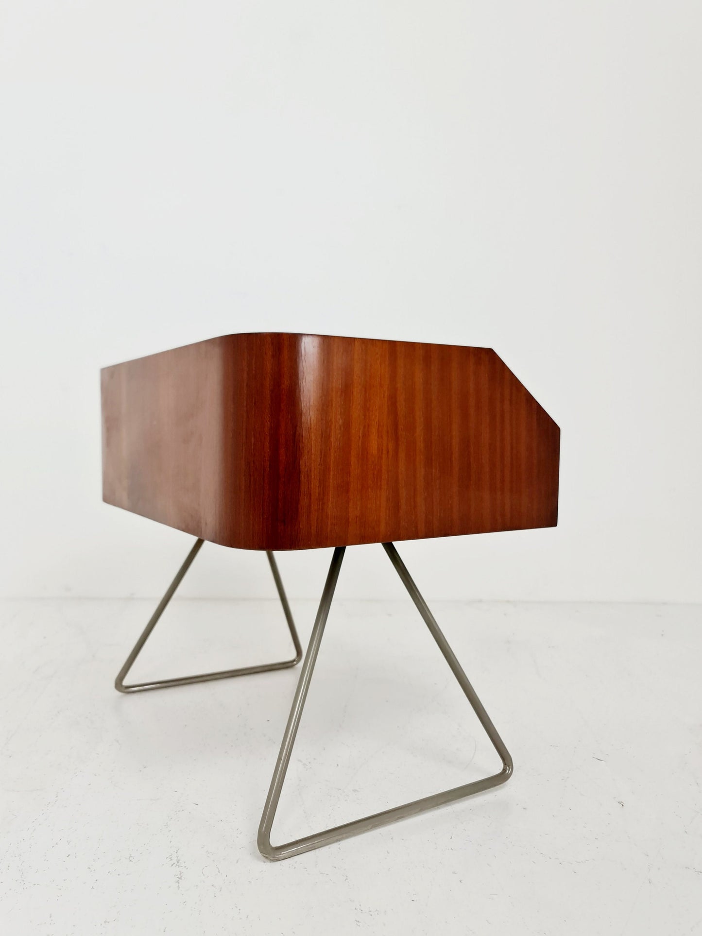 Rare German Mid century mahogany sideboard/nightstand by DeWe Möbel Germany, 1950s