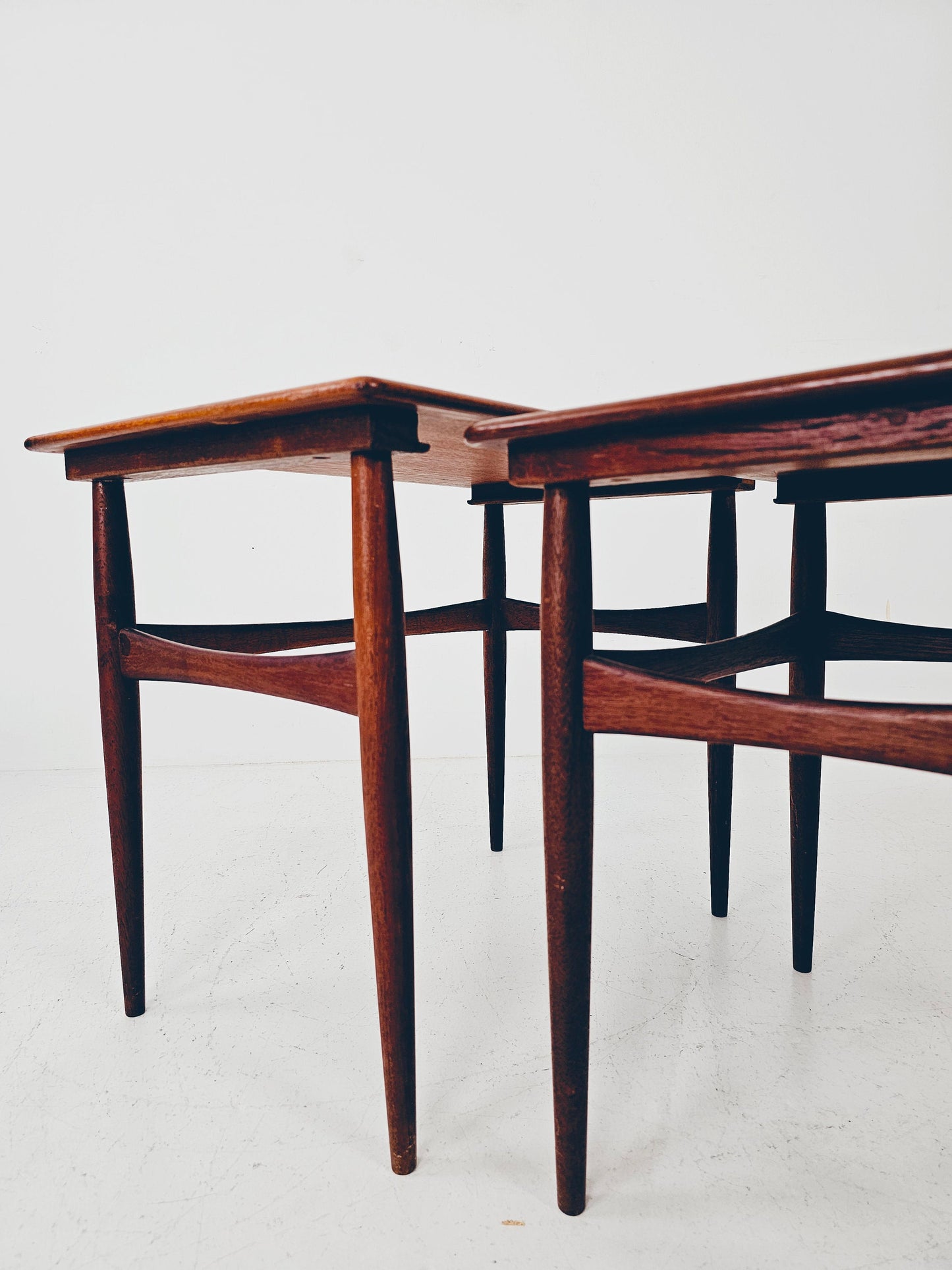 Midcentury Danish teak Nesting Tables by Kai Kristiansen for skovamand & Andersen, 1960s