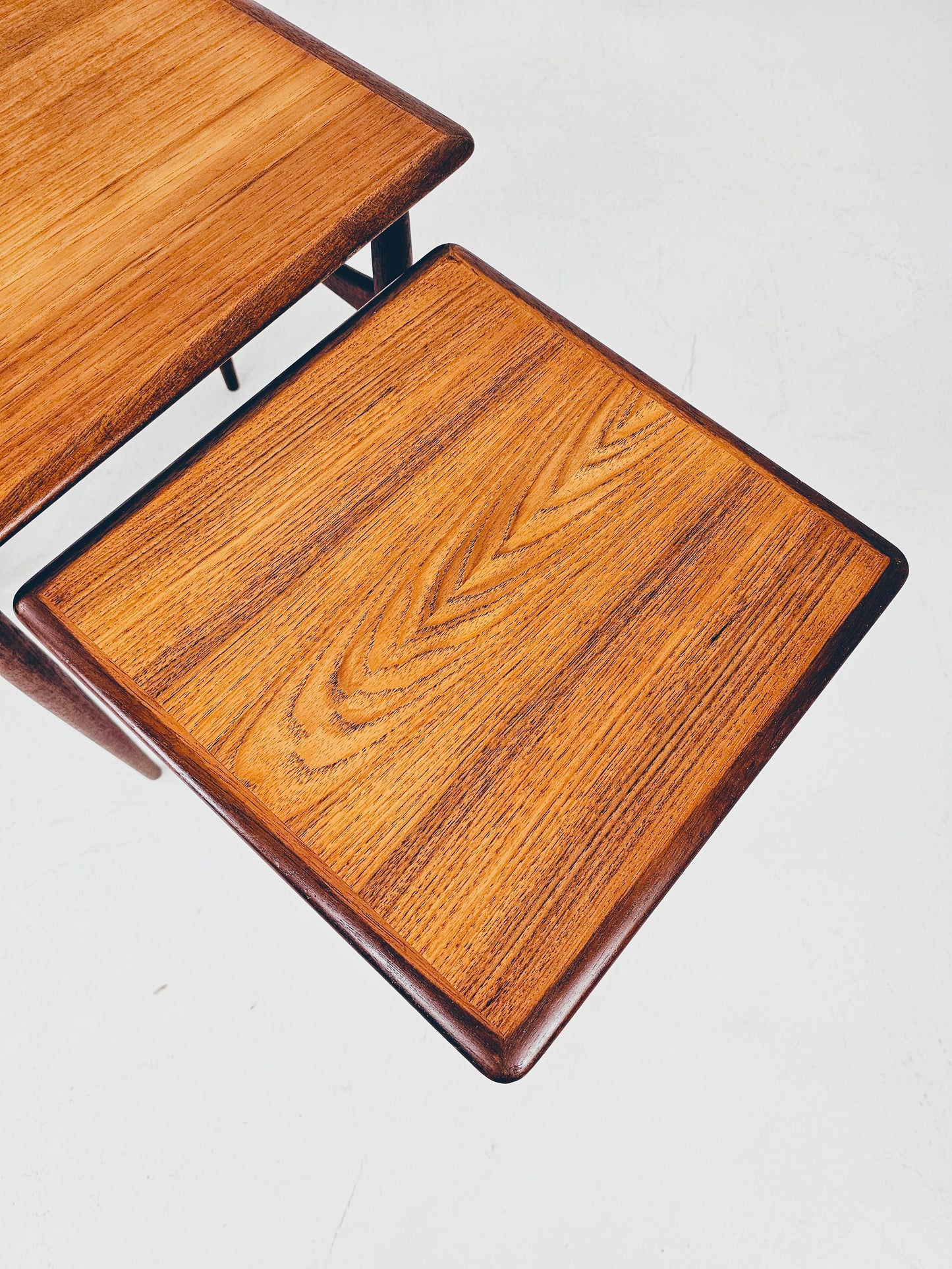 Midcentury Danish teak Nesting Tables by Kai Kristiansen for skovamand & Andersen, 1960s