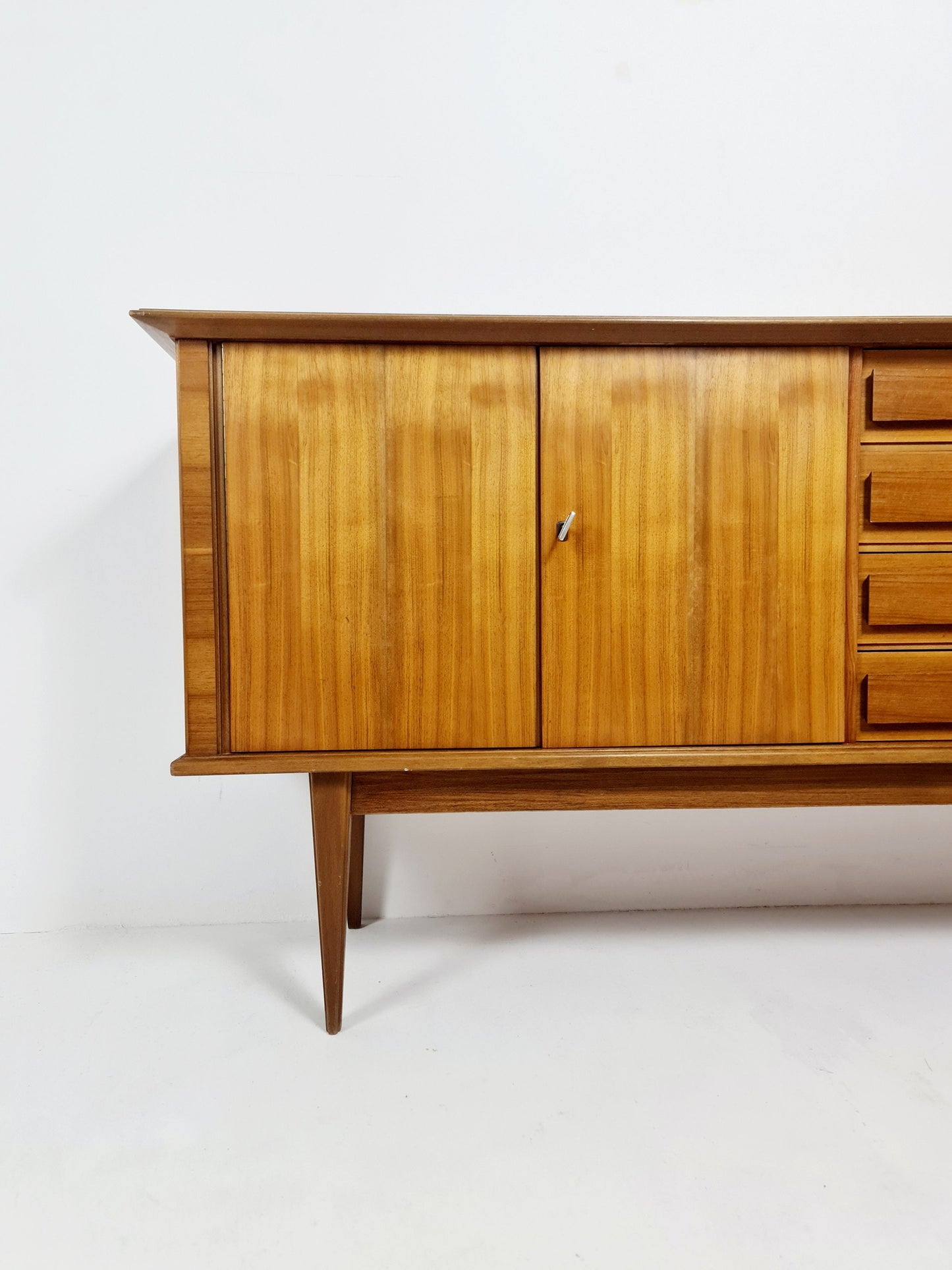 Mid Century Modern German walnut Sideboard, 1960s