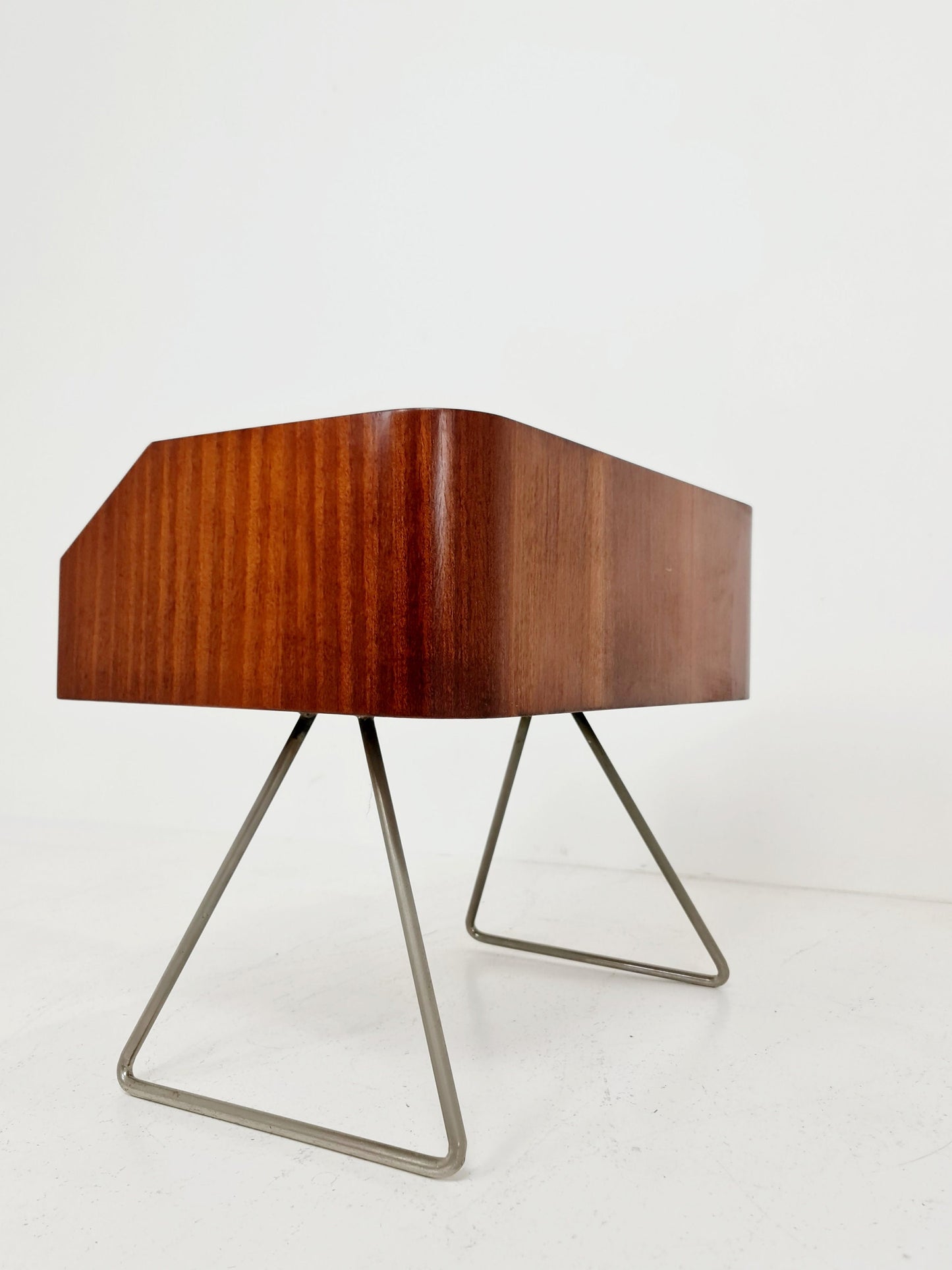 Rare German Mid century mahogany sideboard/nightstand by DeWe Möbel Germany, 1950s