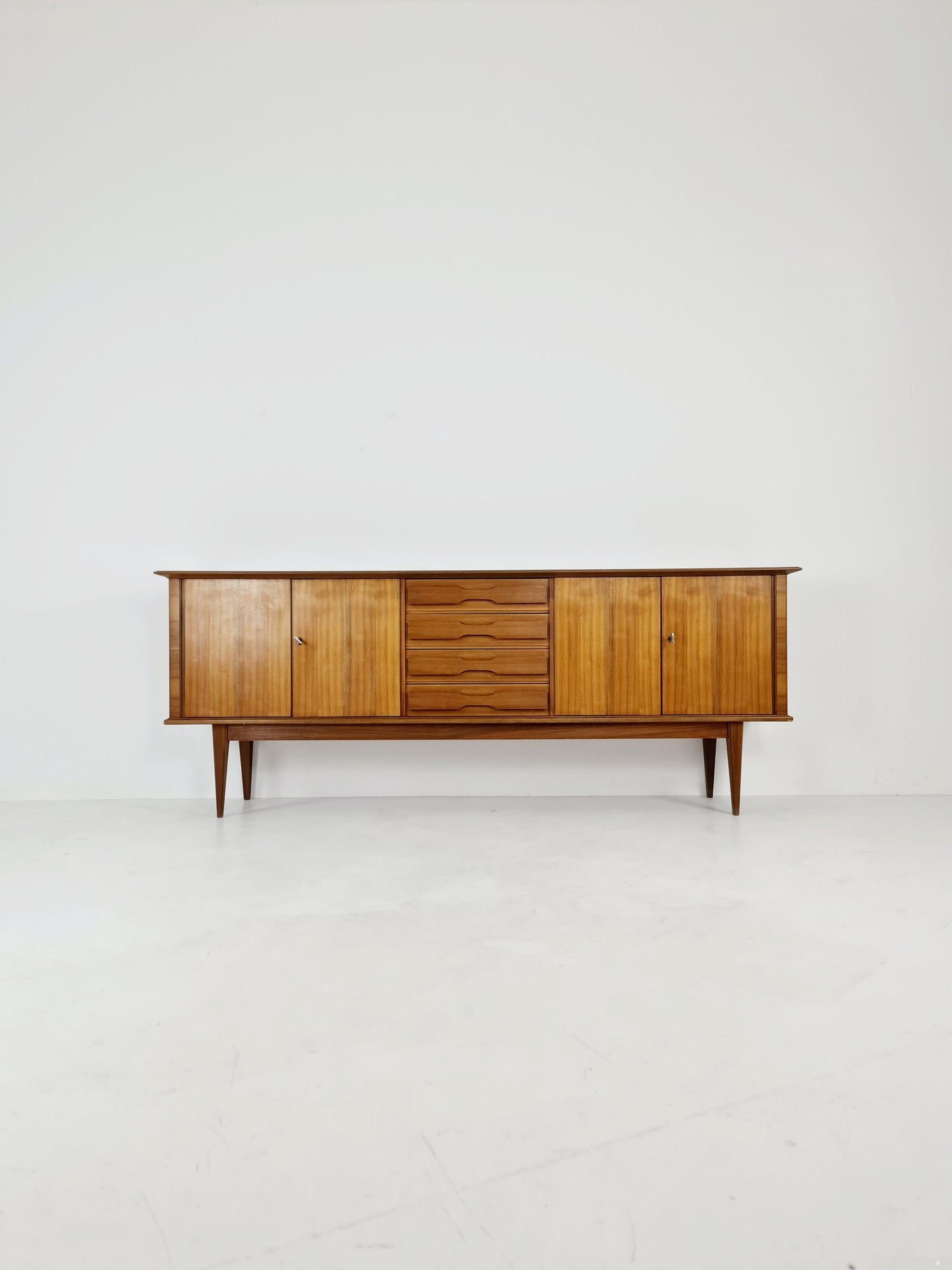 Mid Century Modern German walnut Sideboard, 1960s