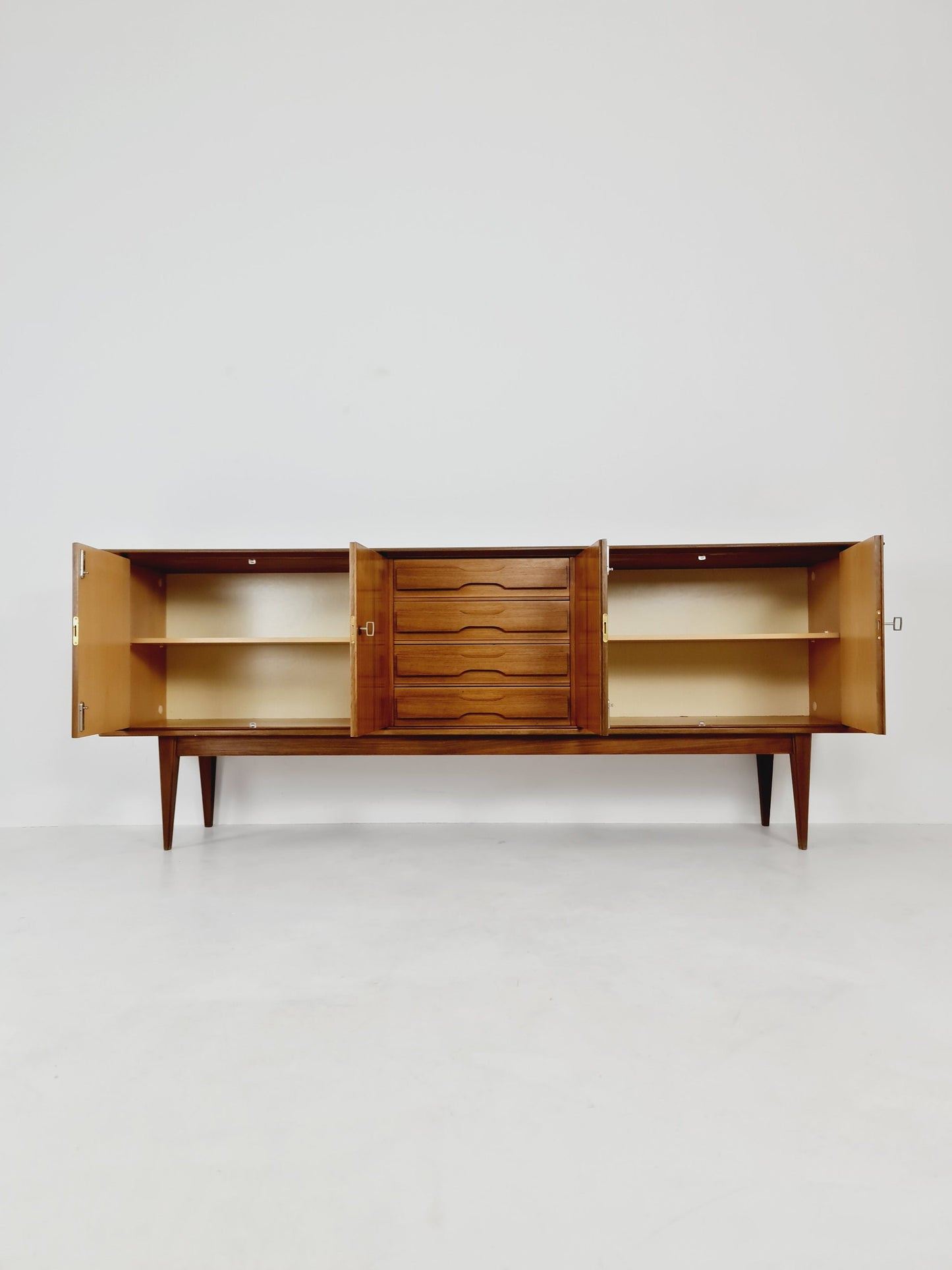 Mid Century Modern German walnut Sideboard, 1960s