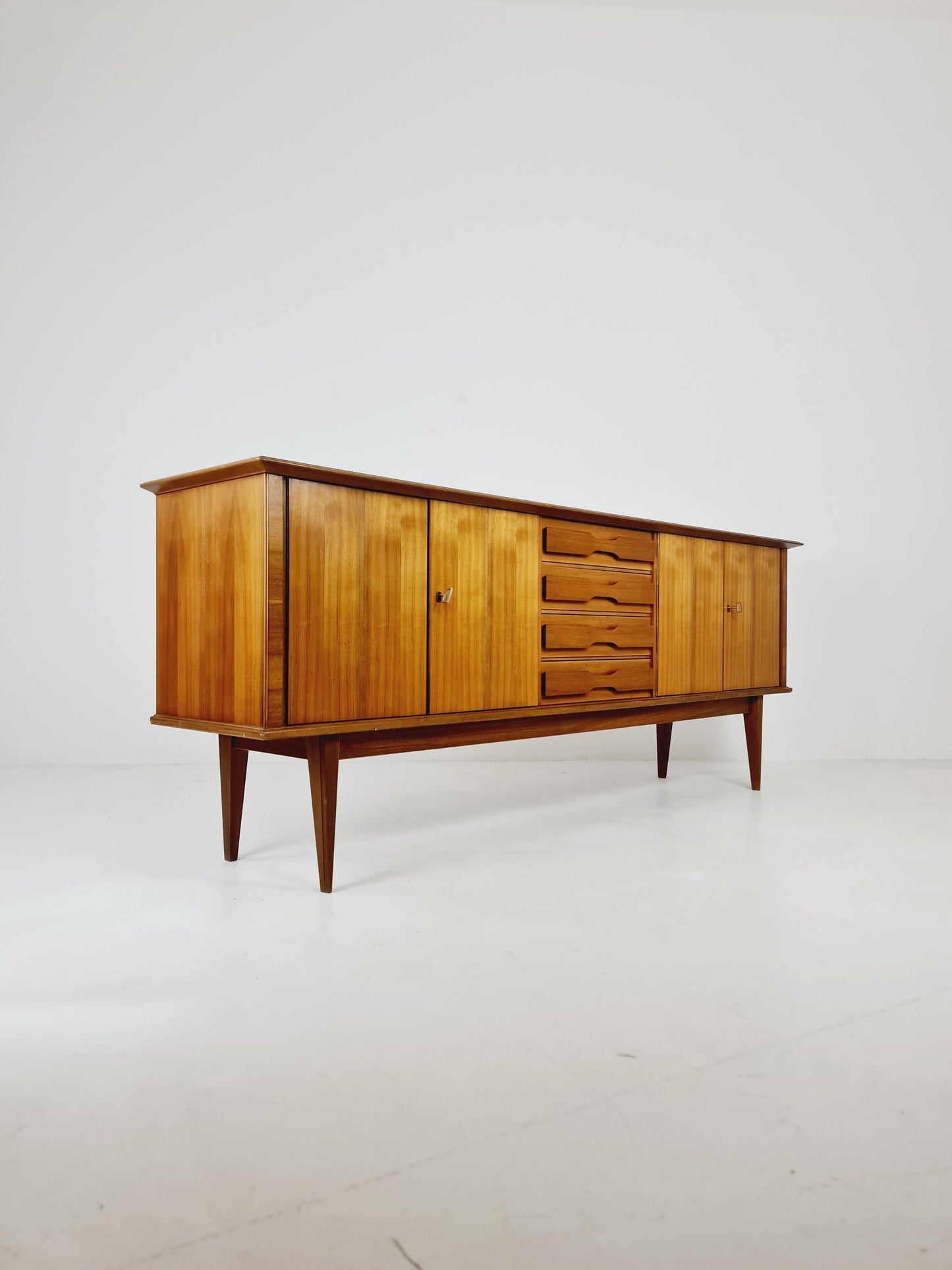 Mid Century Modern German walnut Sideboard, 1960s