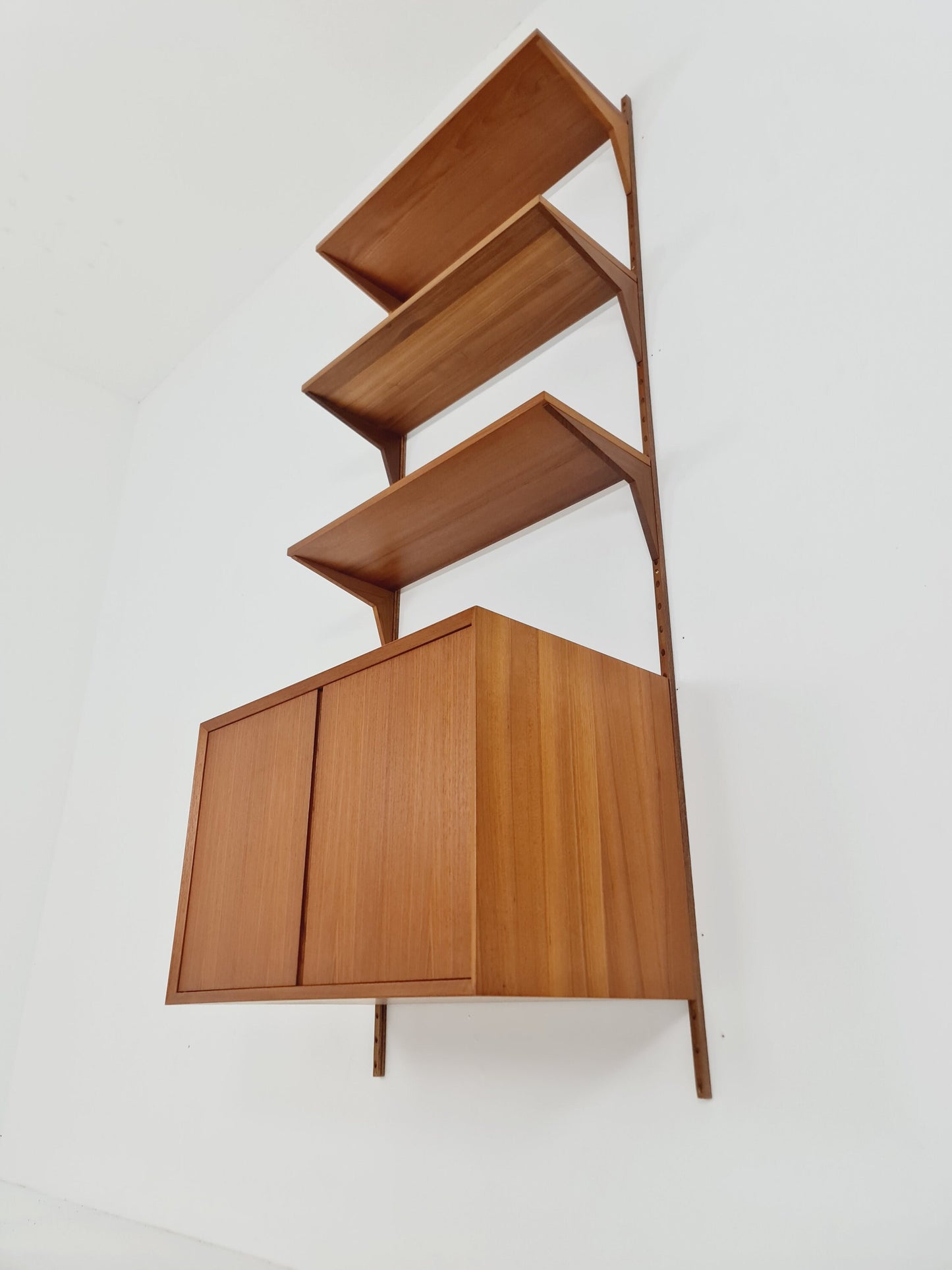 Mid century Single Danish Teak Wall Unit by Poul Cadovius for Cado, Denmark, 1960s