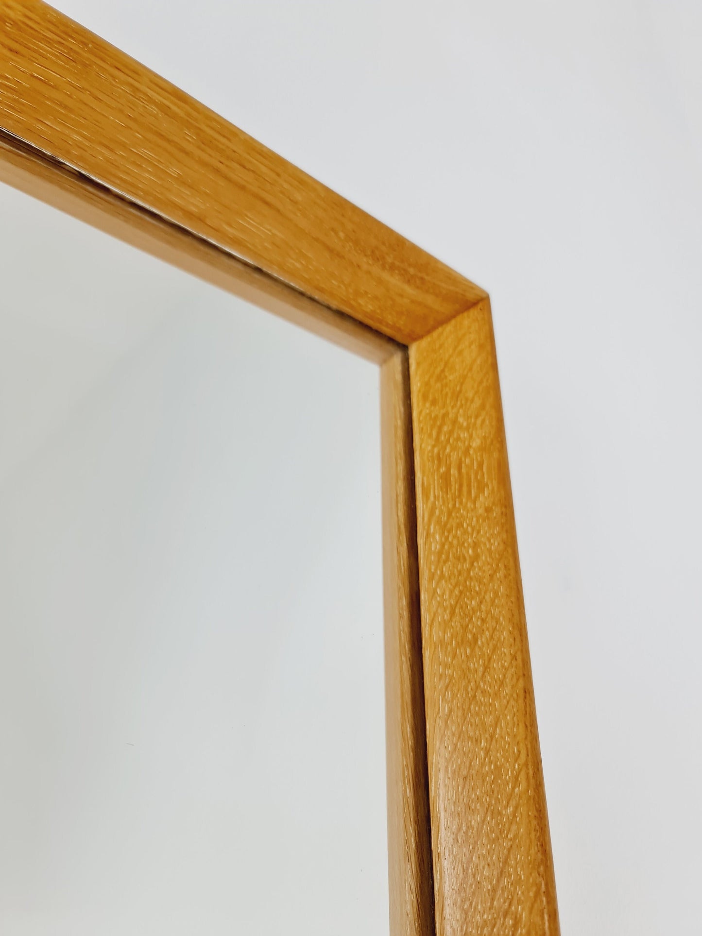 Oak Swedish mid-century Modern wall-mounted mirror By G&T Sweden 1960s