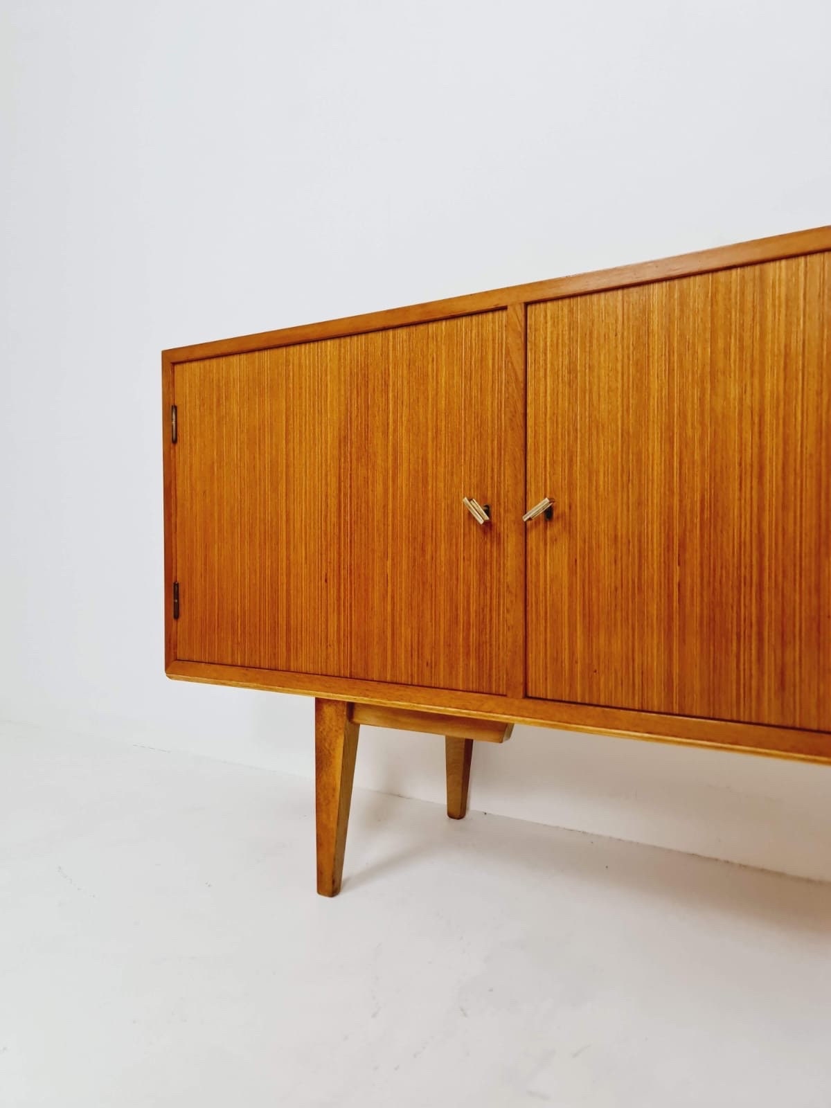 Mid Century Modern German Teak Sideboard by Möbel Mann, 1960s