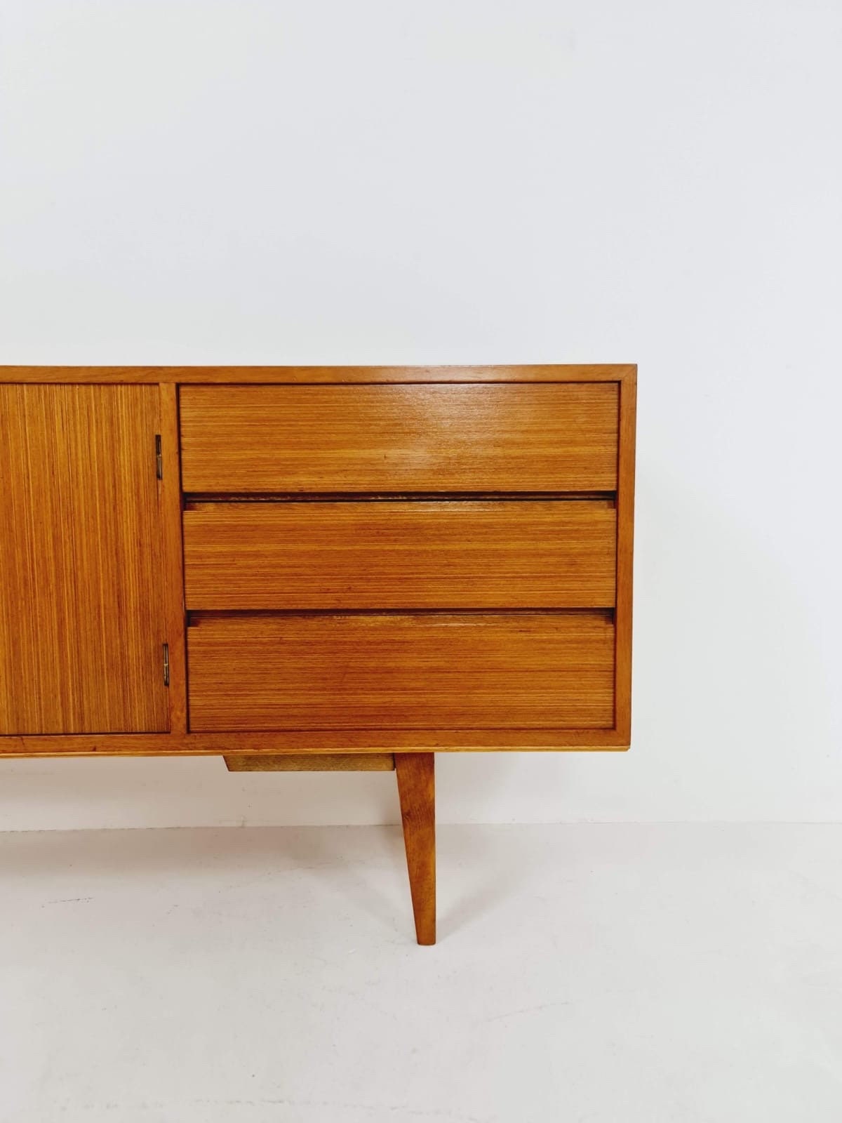 Mid Century Modern German Teak Sideboard by Möbel Mann, 1960s