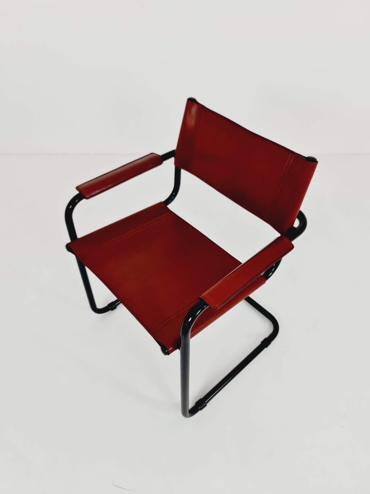 1 of 4 Model MG5 Centro Studio Desk Chairs in Dark Cognac by Mart Stam & Marcel Breuer, 1970s