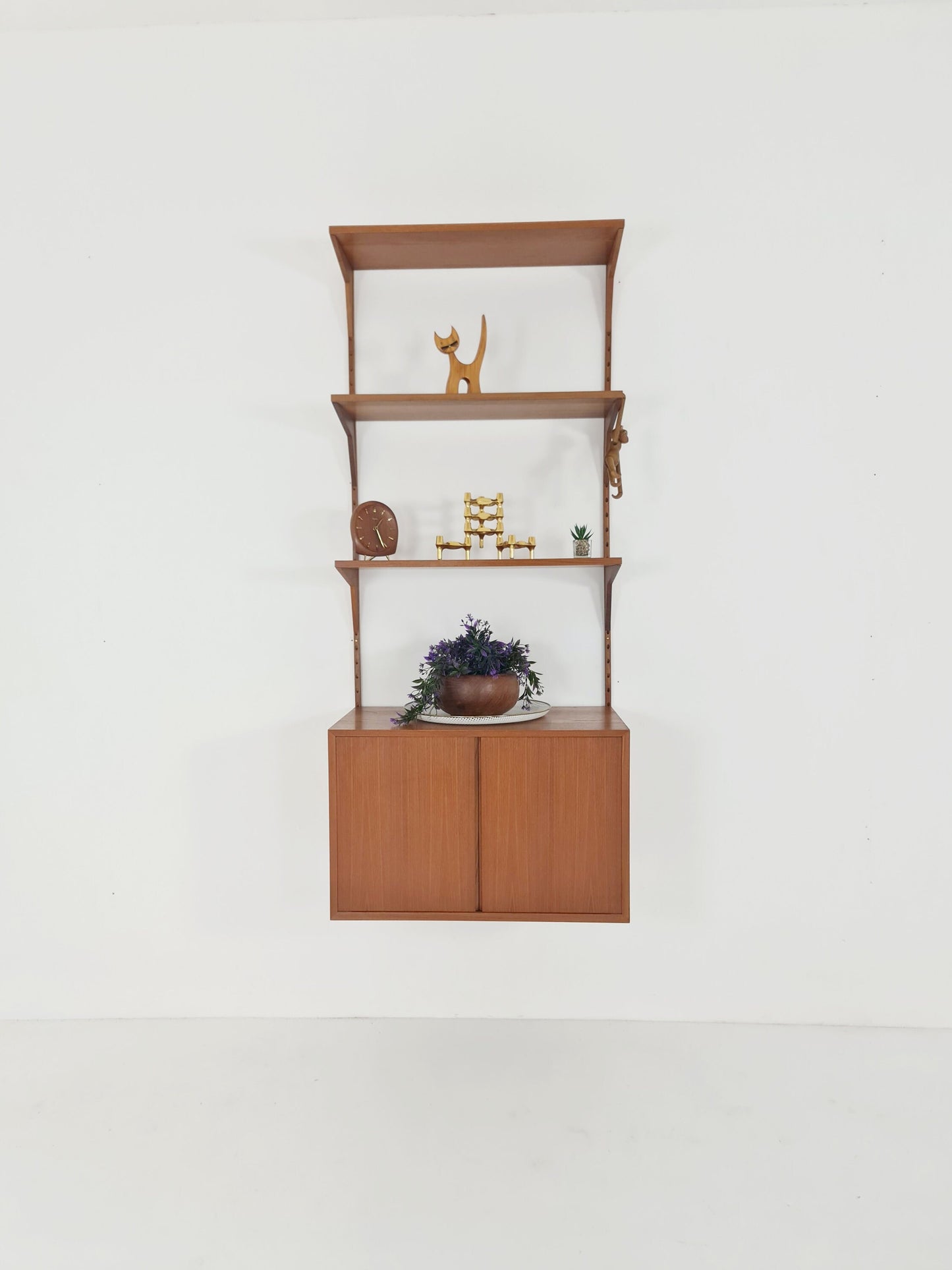 Mid century Single Danish Teak Wall Unit by Poul Cadovius for Cado, Denmark, 1960s