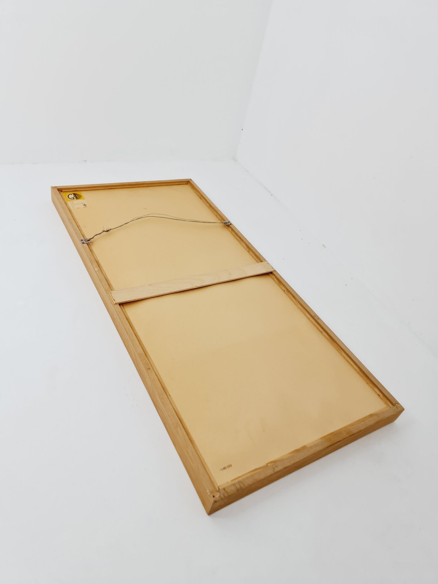Oak Swedish mid-century Modern wall-mounted mirror By G&T Sweden 1960s