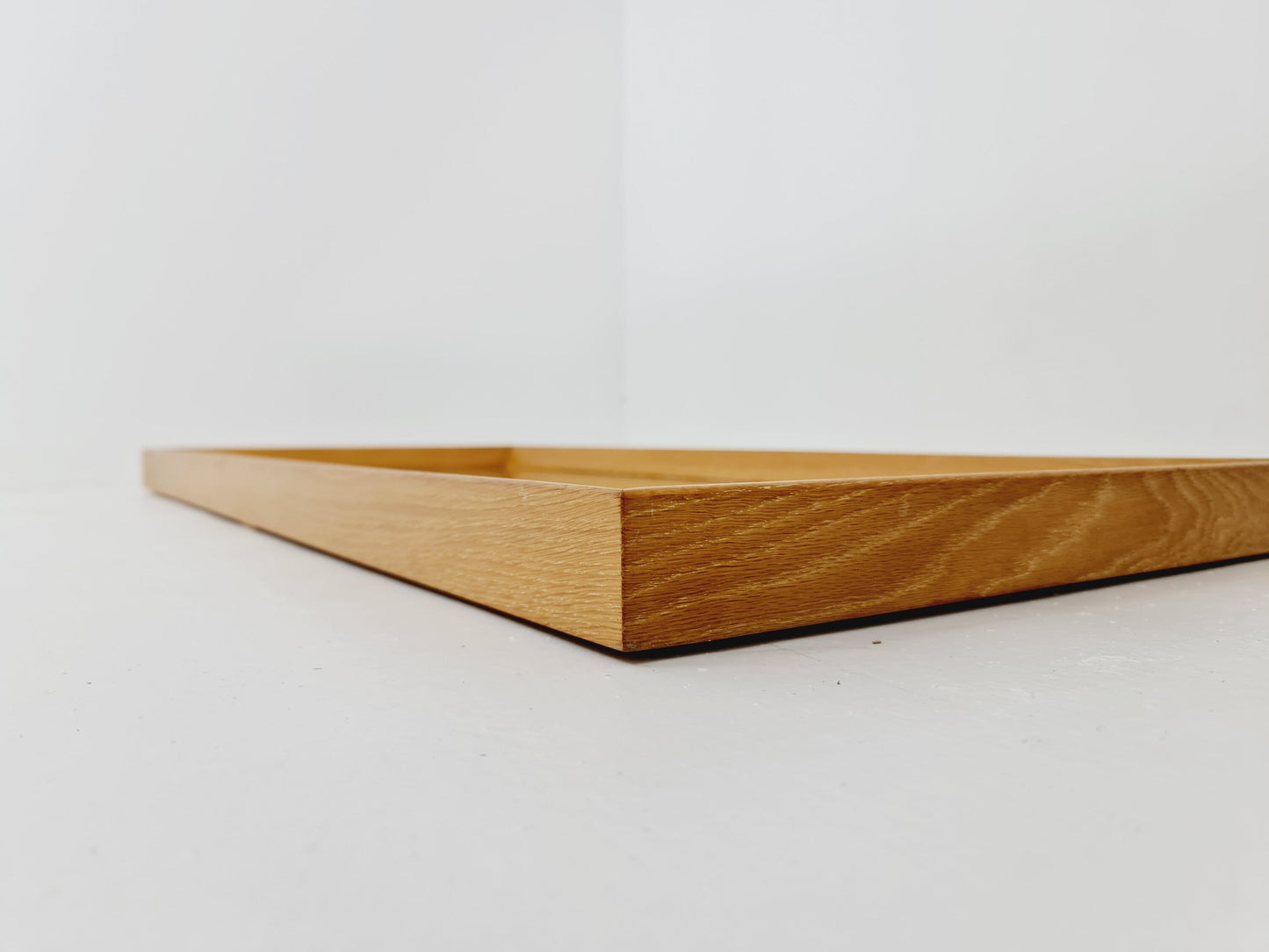 Oak Swedish mid-century Modern wall-mounted mirror By G&T Sweden 1960s