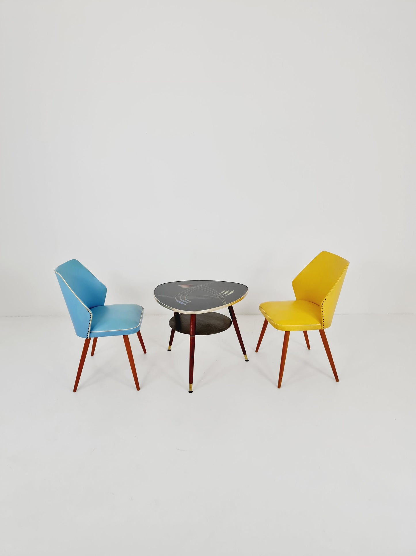 Midcentury German Cocktail Chair Rockabilly set of 2 ,1950s