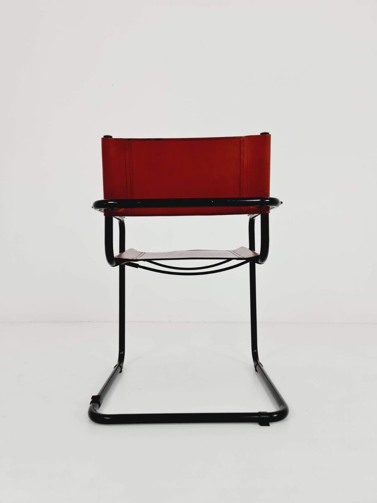 1 of 4 Model MG5 Centro Studio Desk Chairs in Dark Cognac by Mart Stam & Marcel Breuer, 1970s