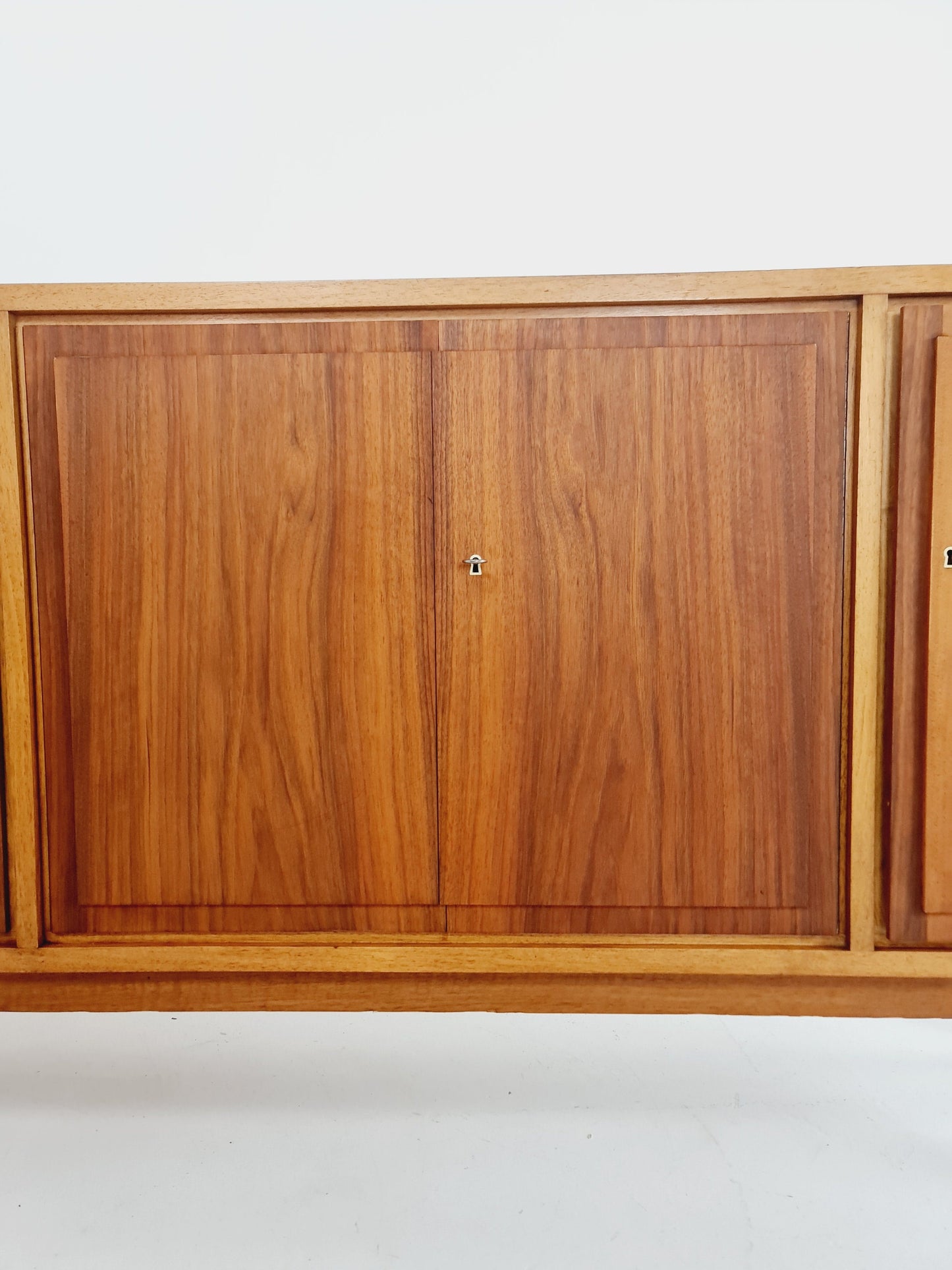 Mid Century Modern German Solid walnut Sideboard 1960s