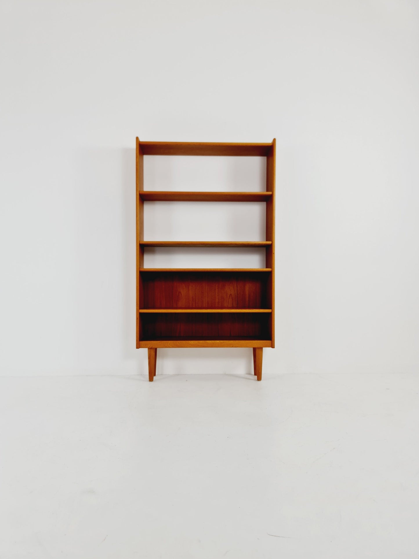 Danish freestanding vintage bookshelf system/ book case teak by Johannes Sorth, 1960s