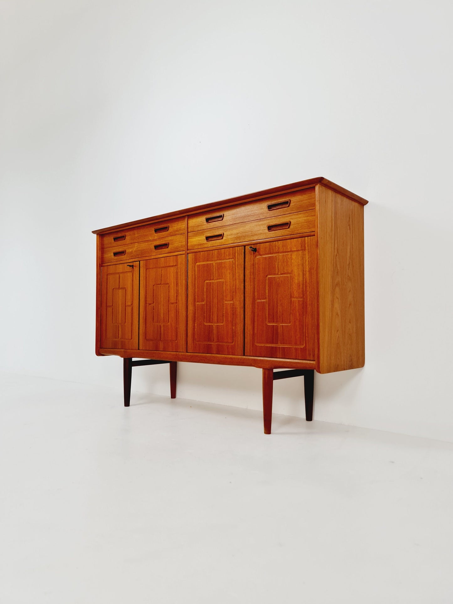 Mid-Century Modern Norwegian highboard, Sideboard for Sörheim MöbelFabrik Nesttun, 1960s