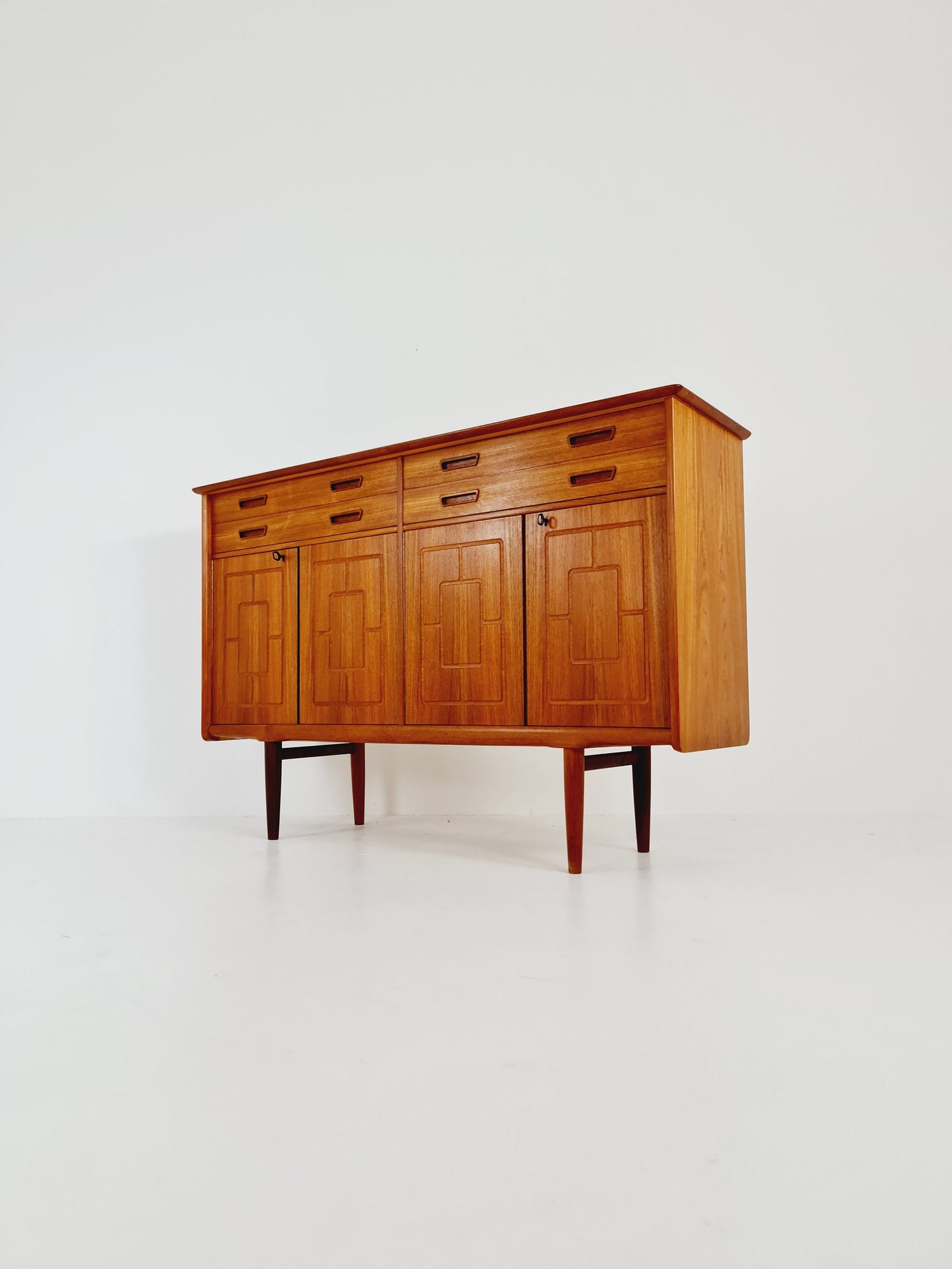 Mid-Century Modern Norwegian highboard, Sideboard for Sörheim MöbelFabrik Nesttun, 1960s