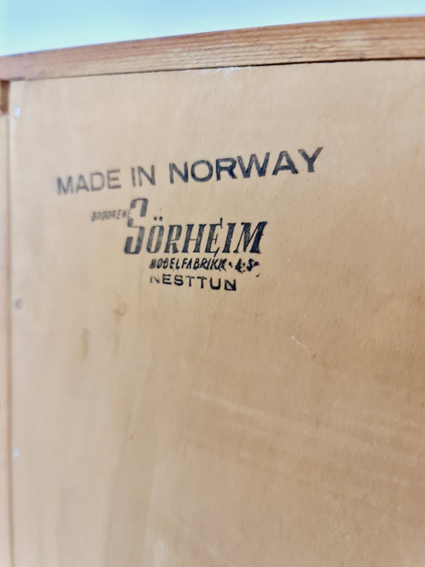 Mid-Century Modern Norwegian highboard, Sideboard for Sörheim MöbelFabrik Nesttun, 1960s