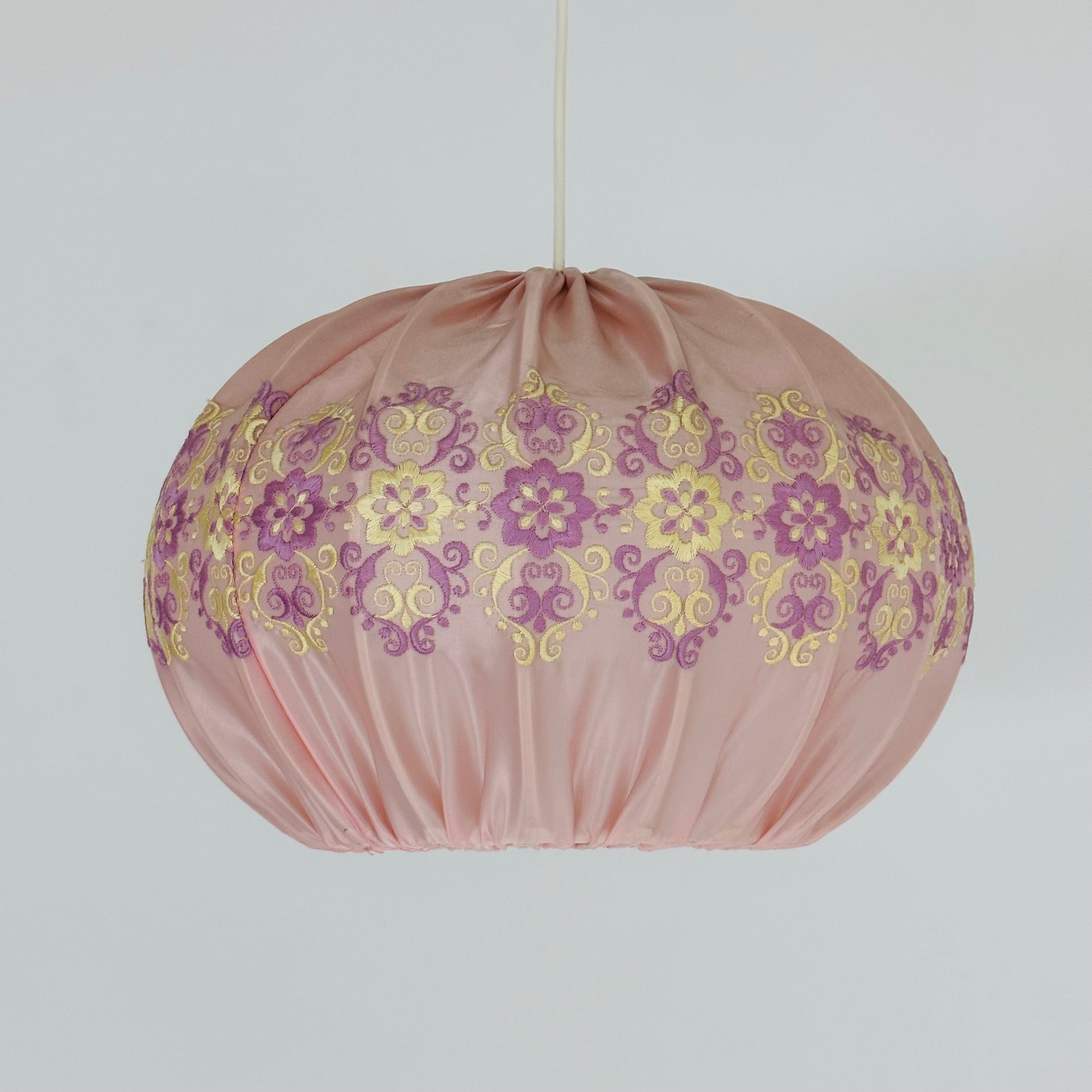 Mid century Textil pendant lamp 1960s Germany